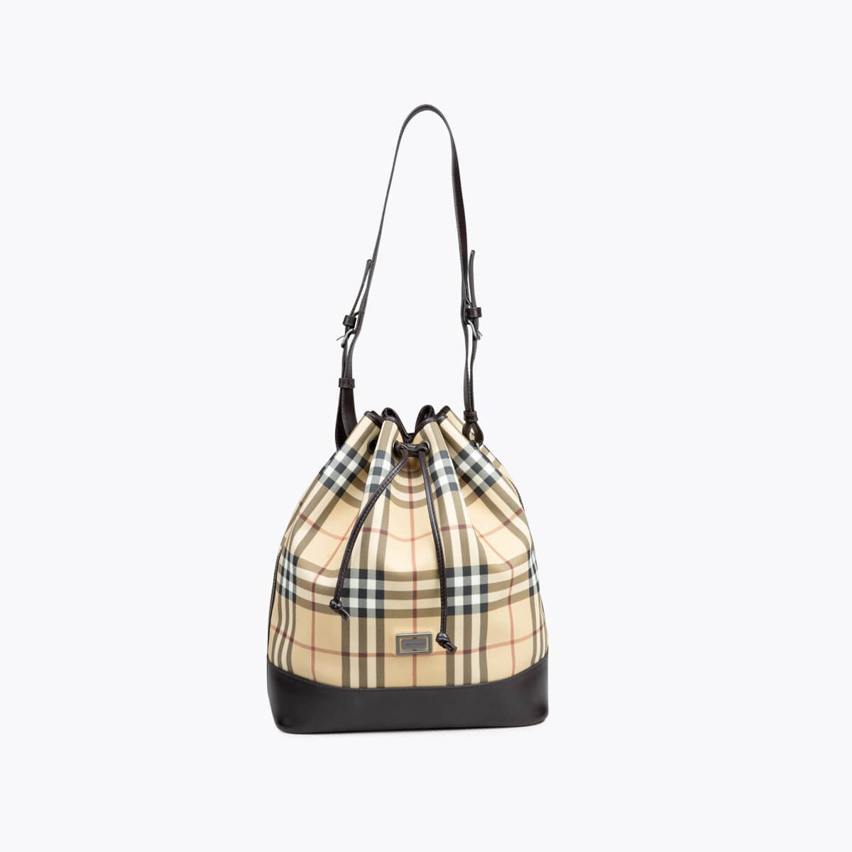 BURBERRY London Horseferry Check Bucket Bag