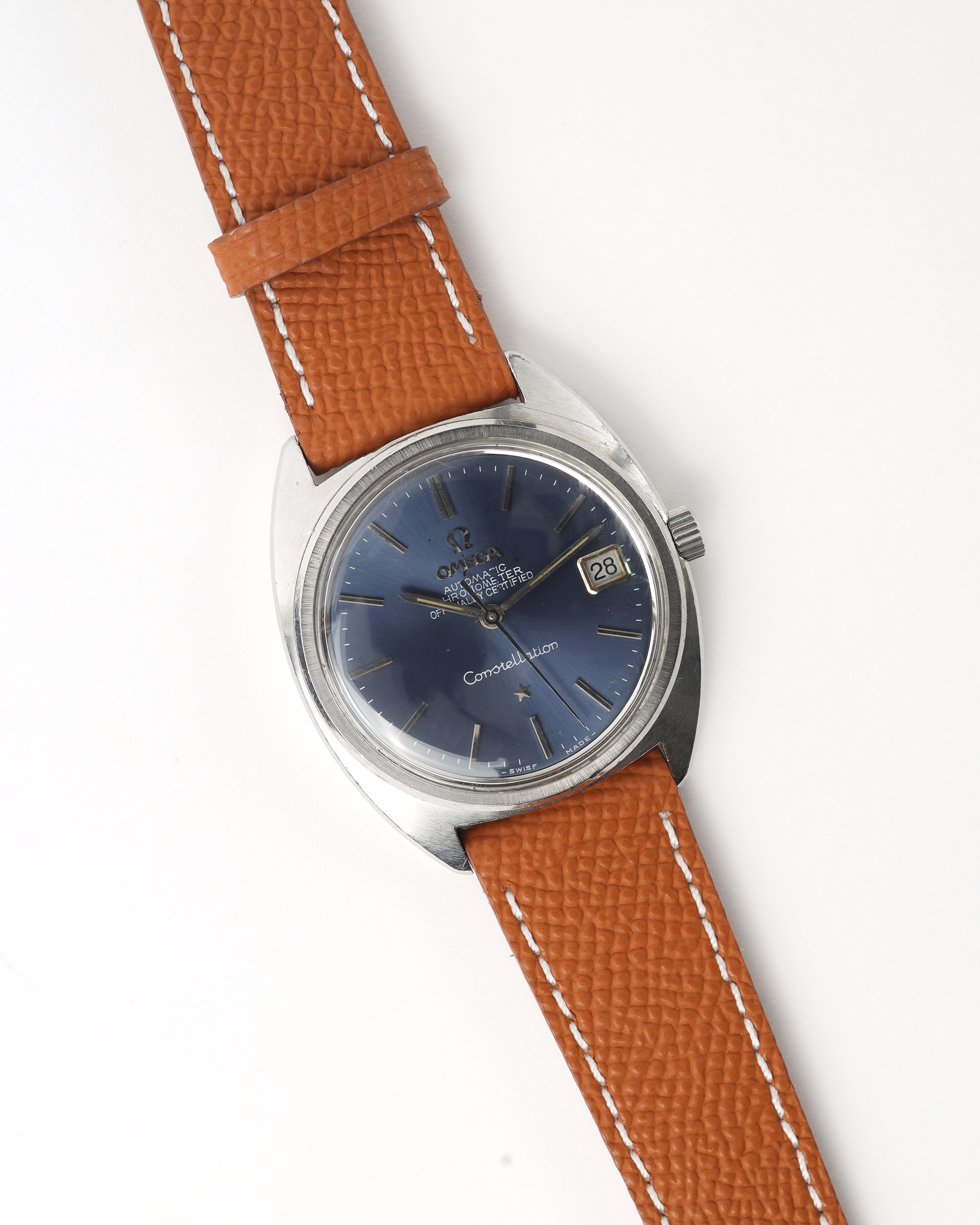 OMEGA Constellation 35mm Ref 168-027 Rare Blue Dial Watch