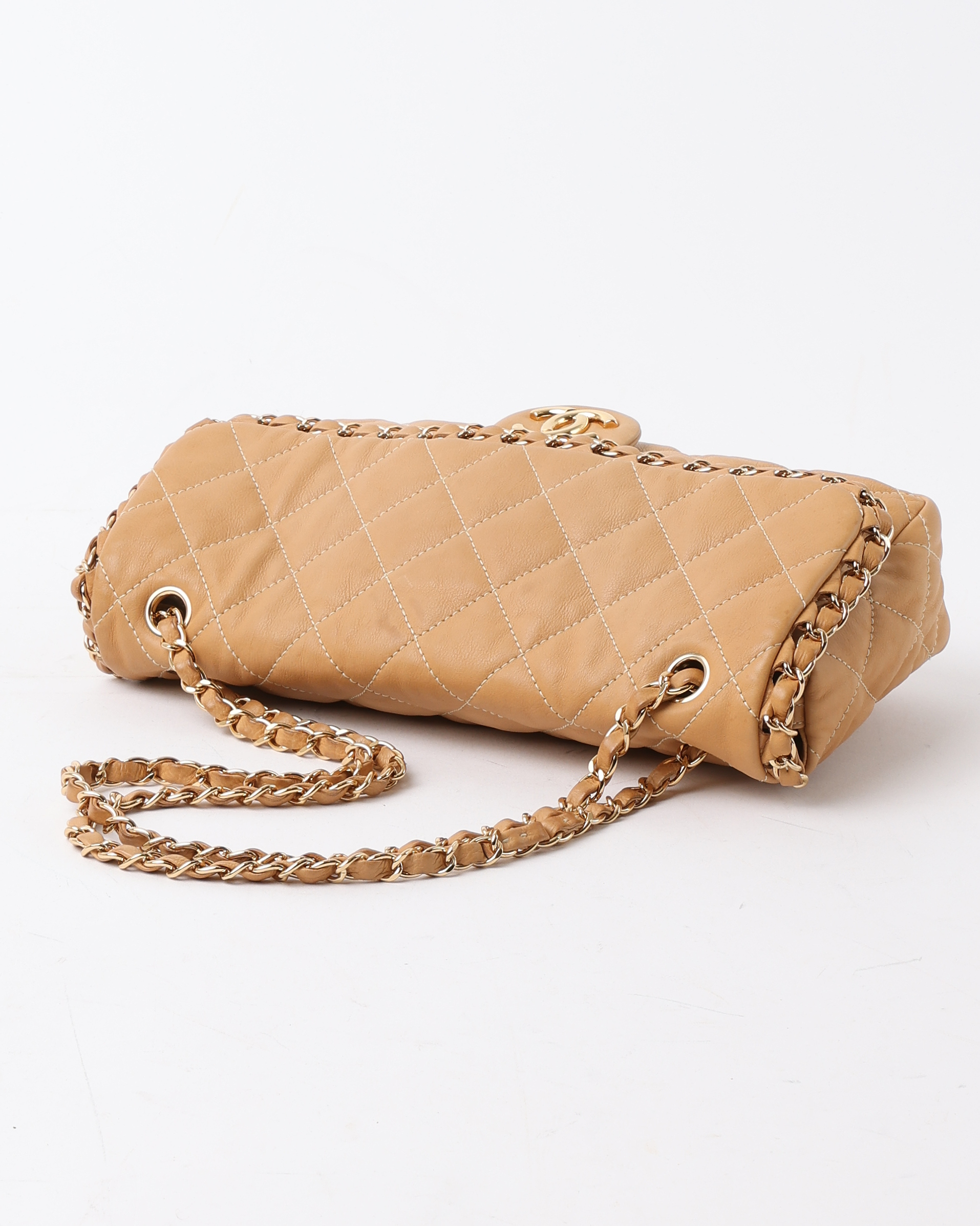 Pre-owned Chanel Cc Chain Around Single Flap Bag