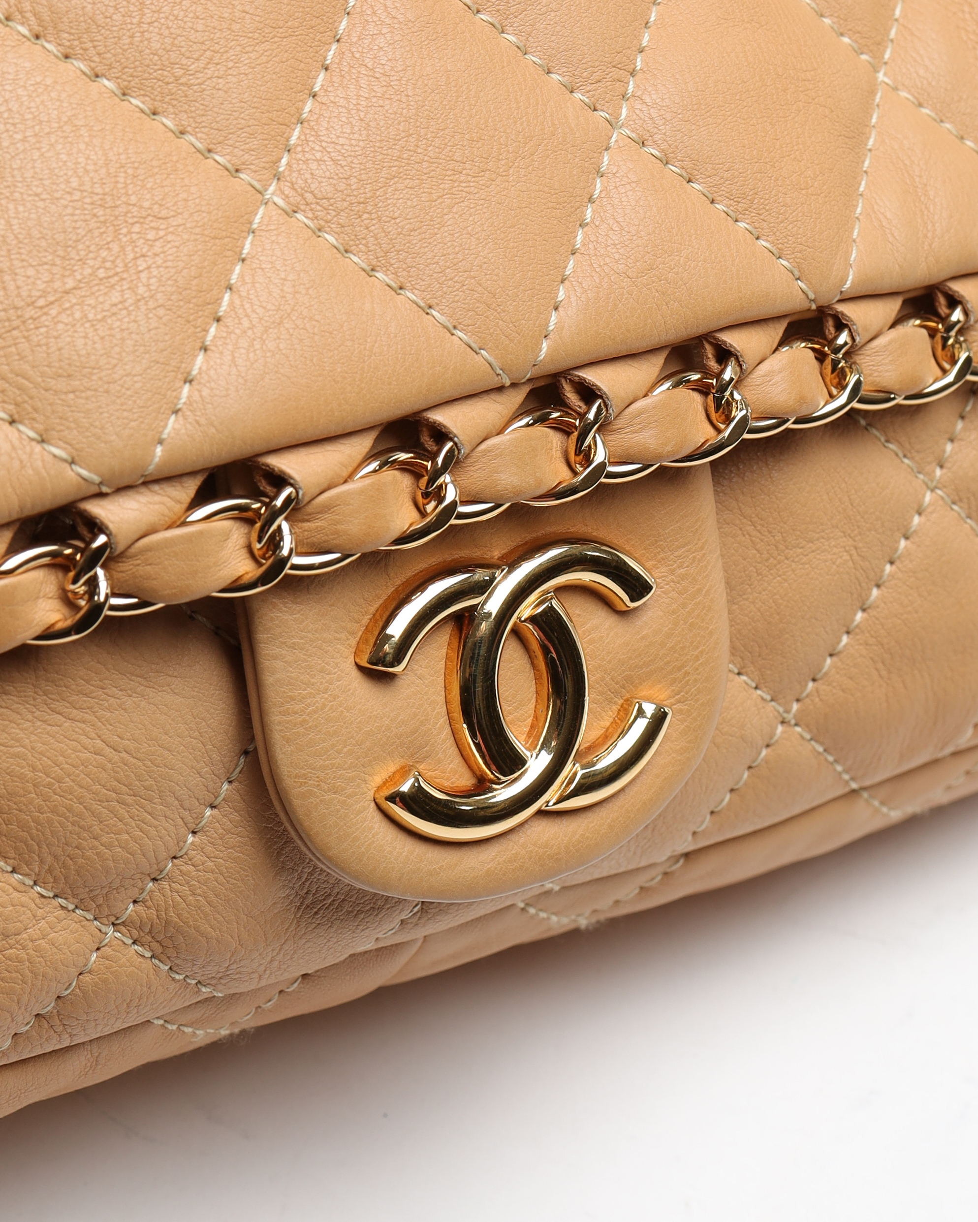 Pre-owned Chanel Cc Chain Around Single Flap Bag