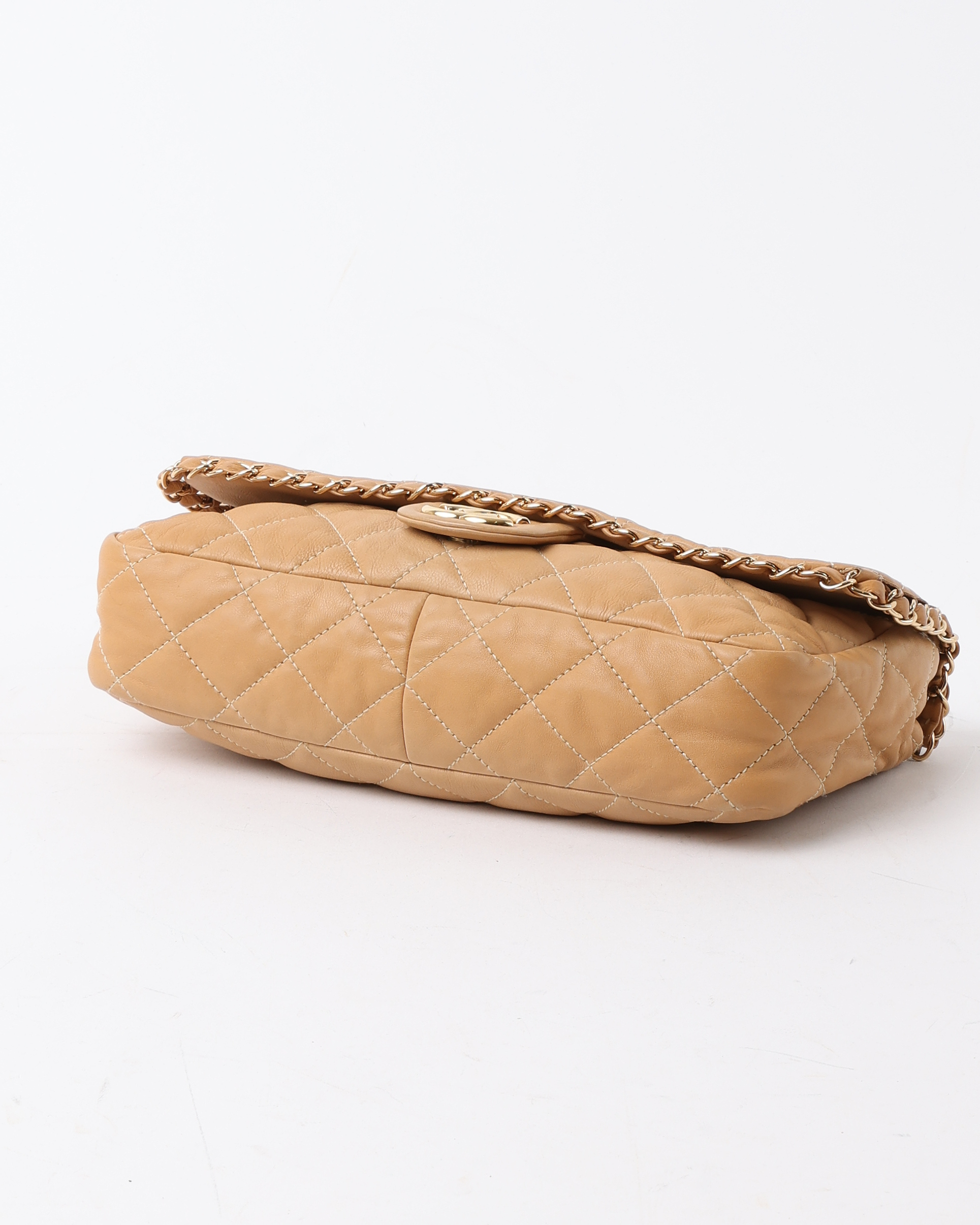 Pre-owned Chanel Cc Chain Around Single Flap Bag