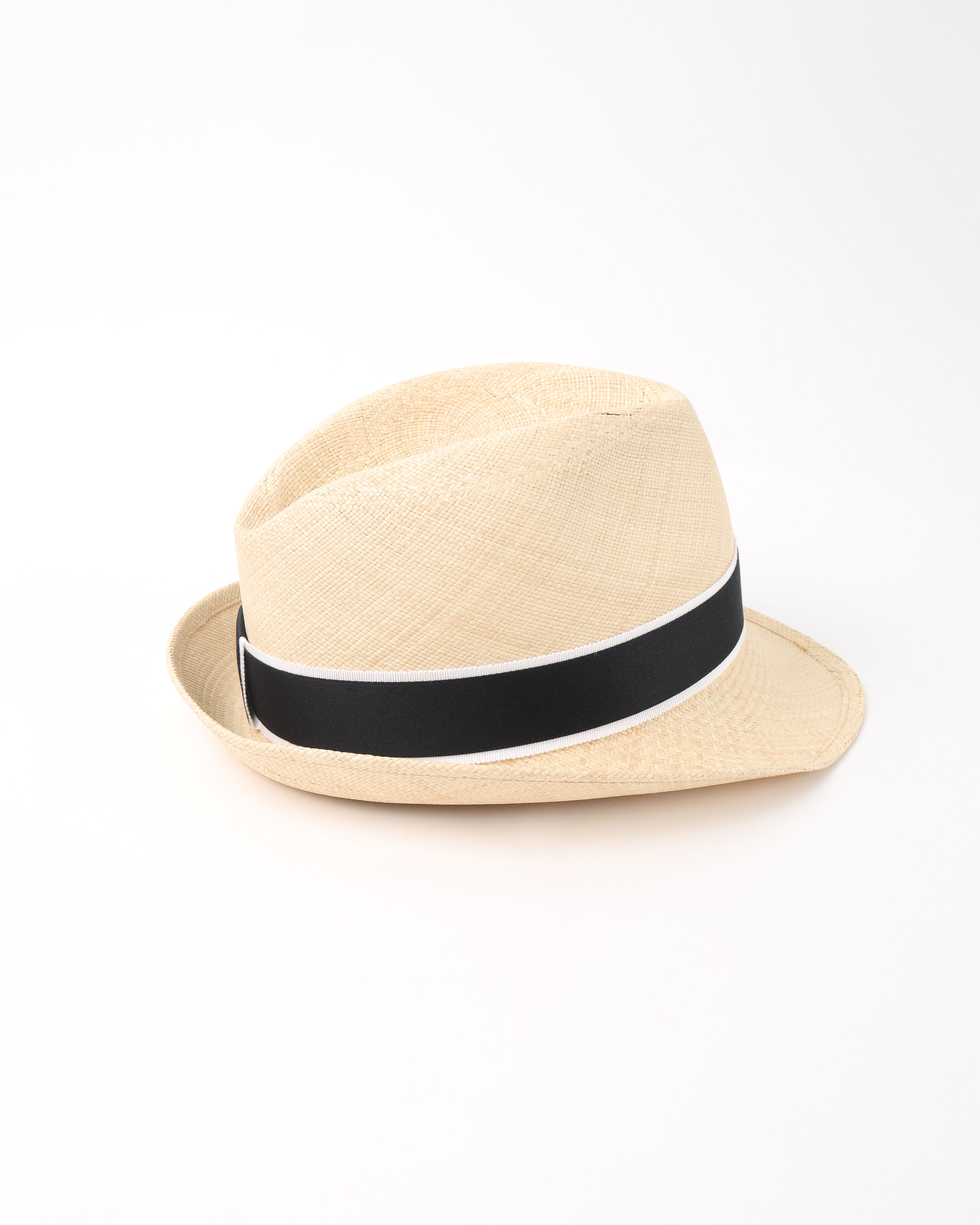 Pre-owned Chanel Cruise Straw Fedora M Hat