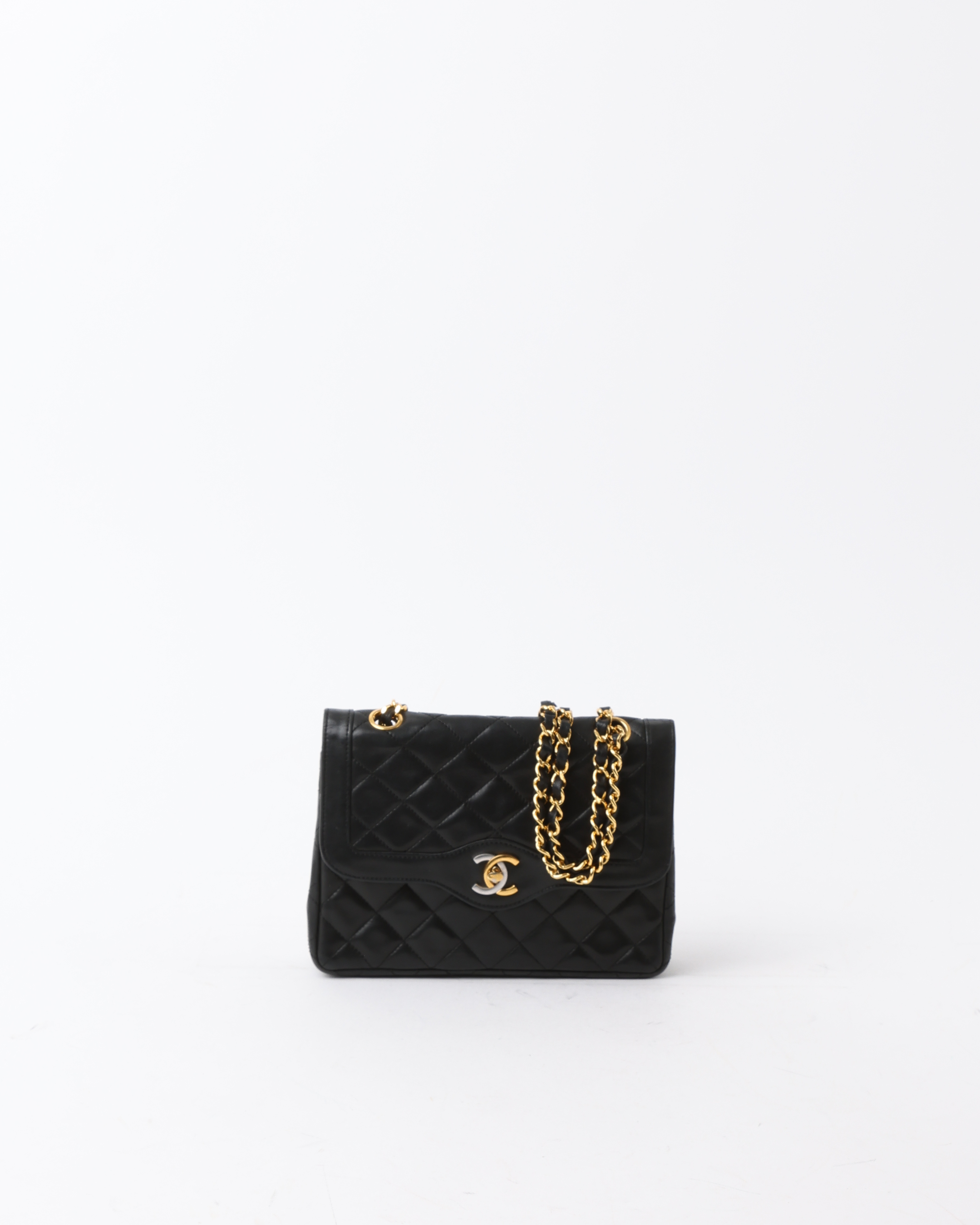 CHANEL Two Tone Double Flap Bag