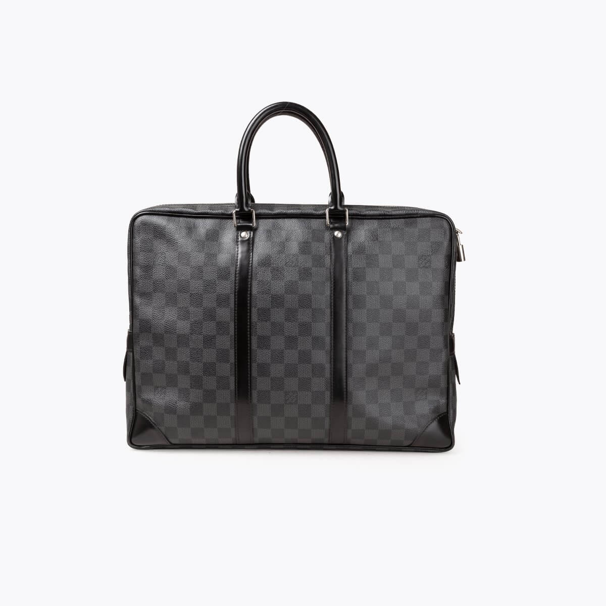 LOUIS VUITTON Damier Graphite Porte-Documents Voyage Bag