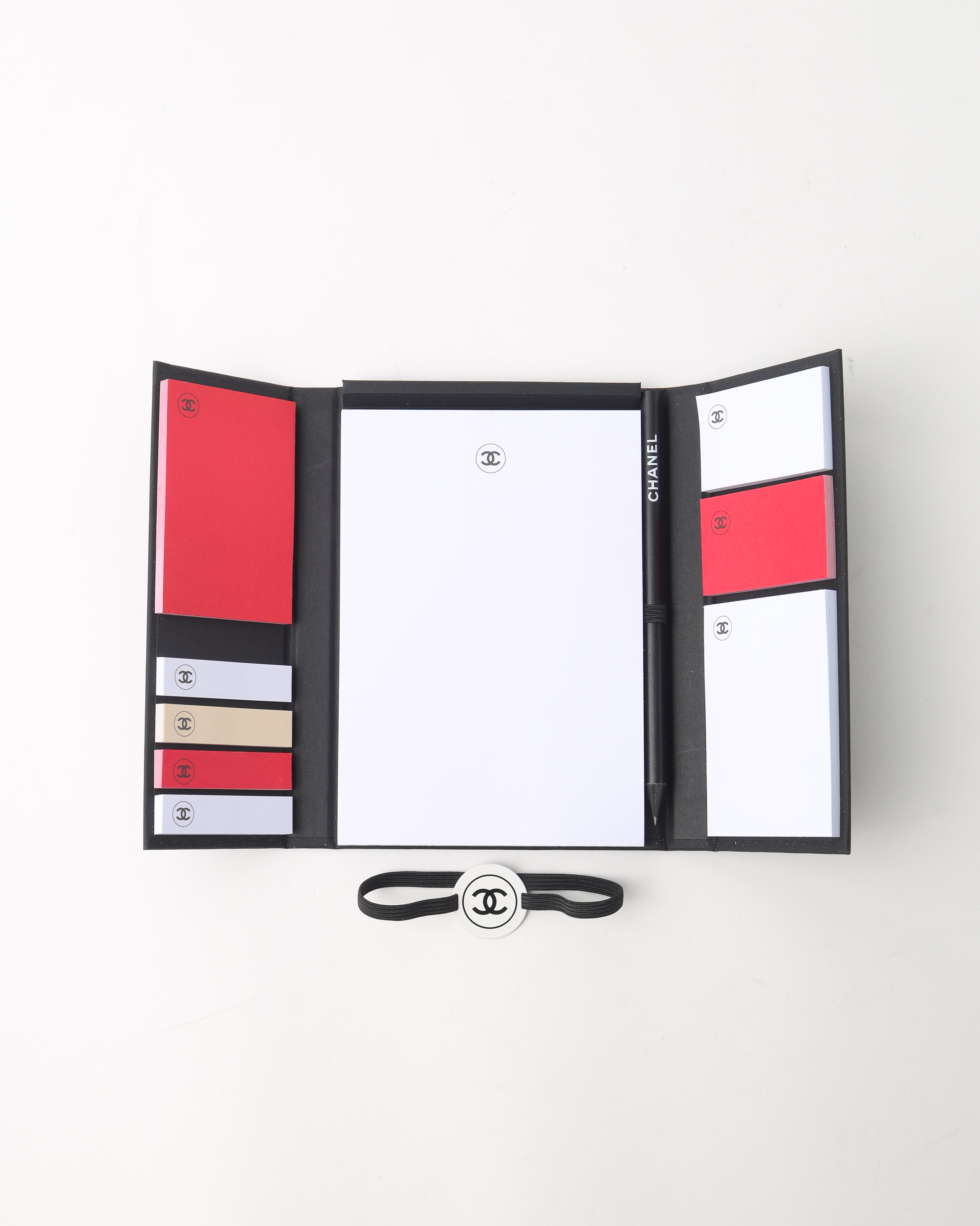Pre-owned Chanel La Collection Memo Pad And Sticky Note Set