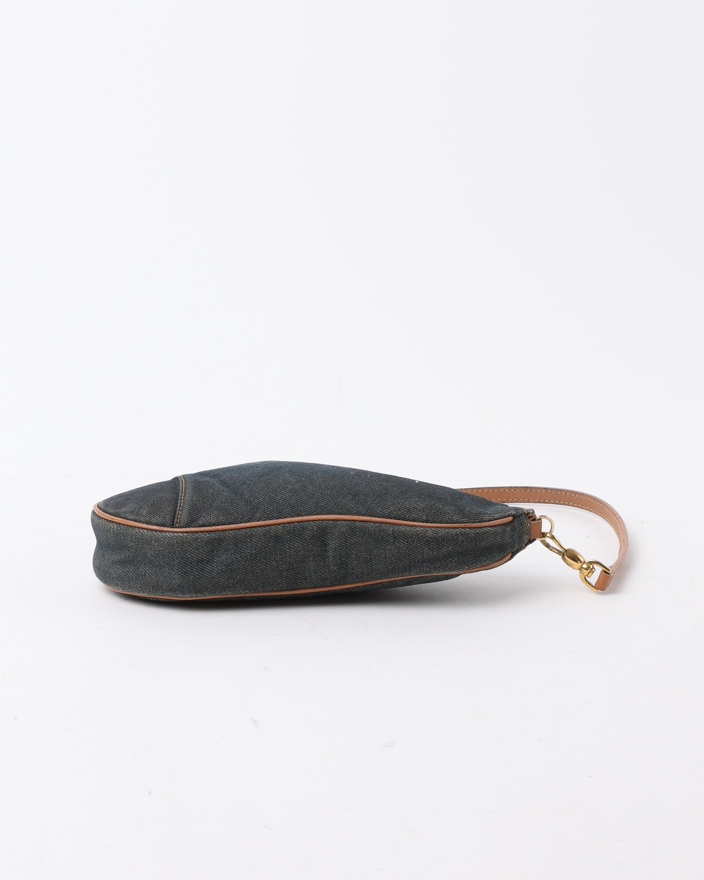 Dior Christian Mini Denim Saddle Bag