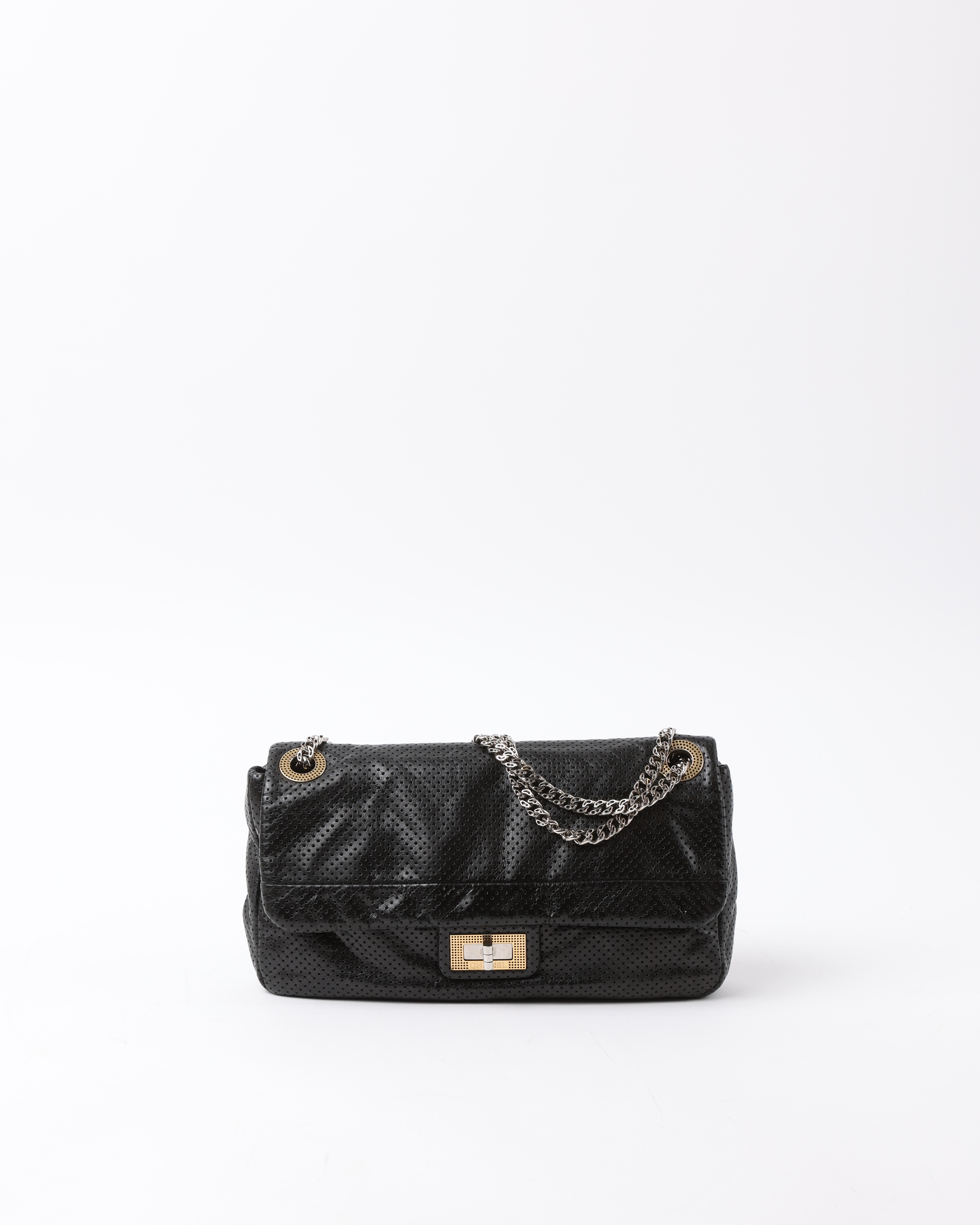 CHANEL Classic Perforated Drill Flap Bag