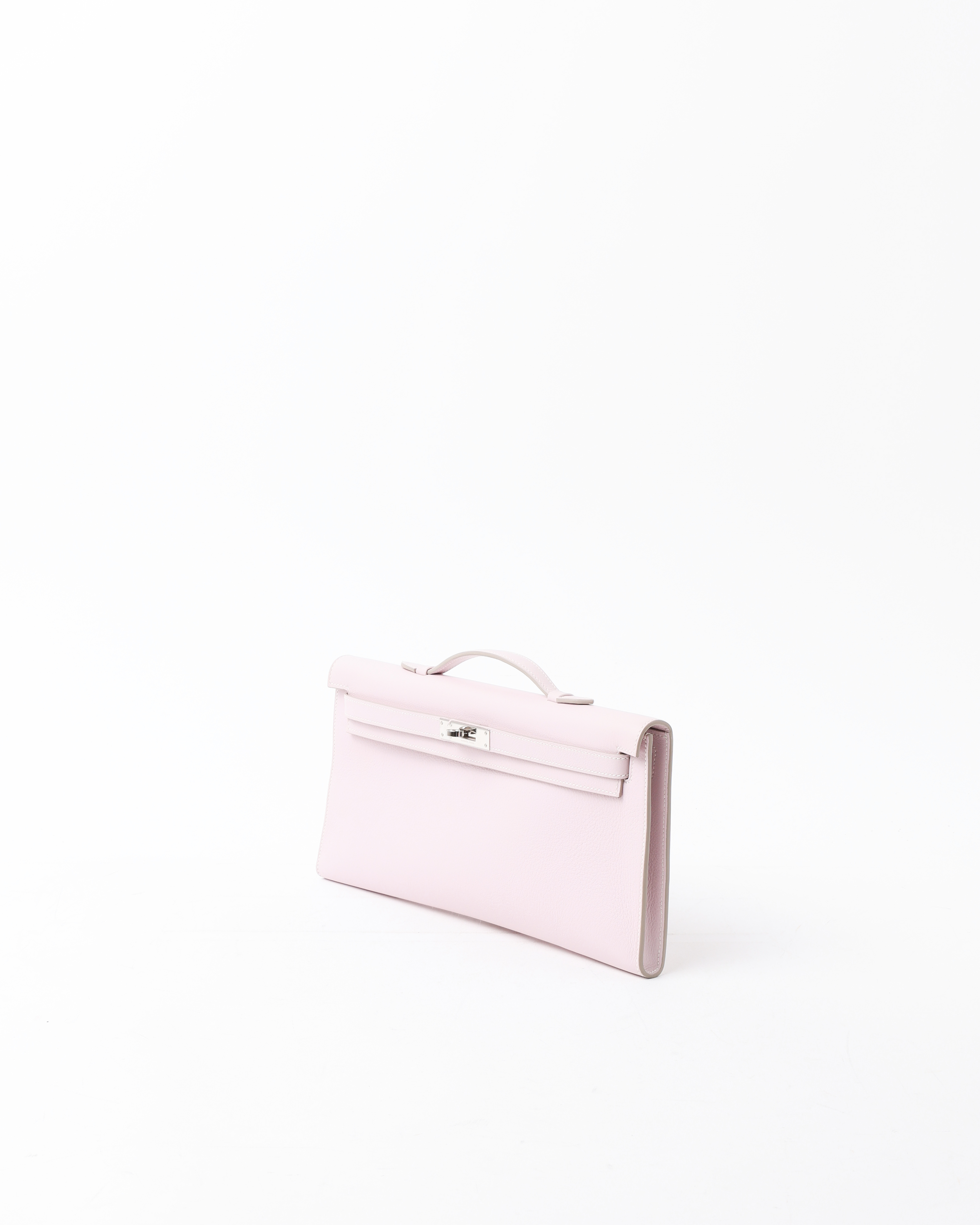 Pre-owned Hermes Hermès Kelly Cut Pochette Swift Bag In Pink