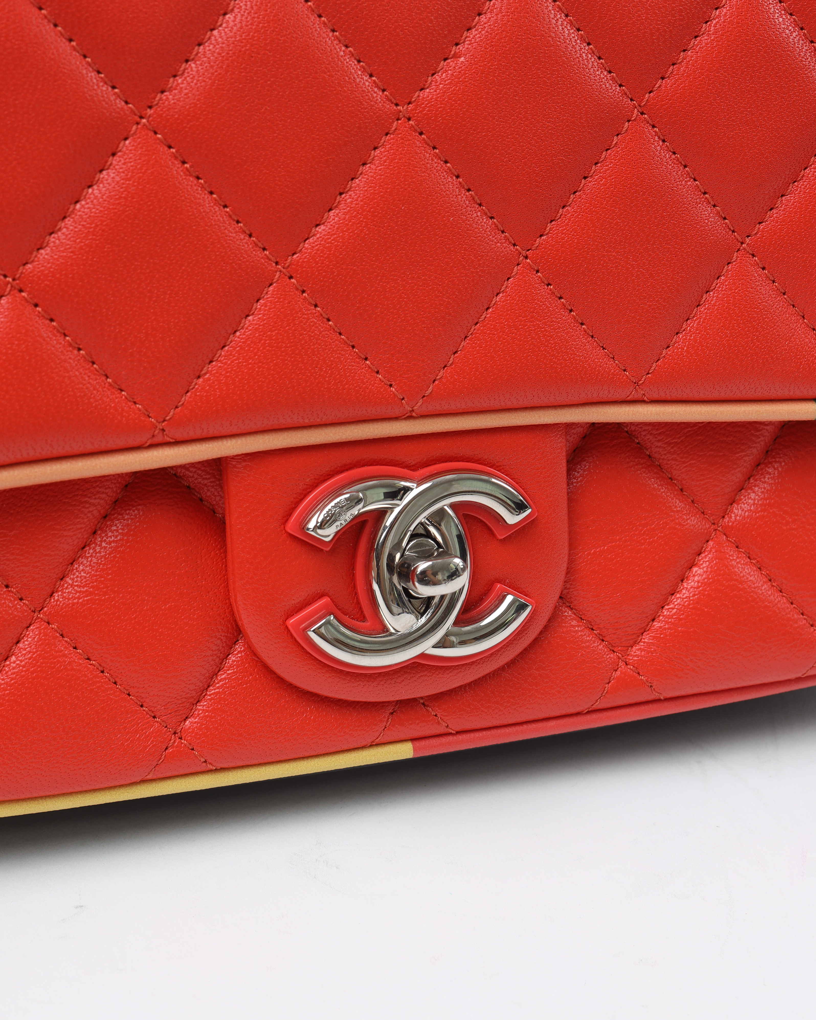 Pre-owned Chanel Paris Cuba Medium Single Flap Bag In Multi