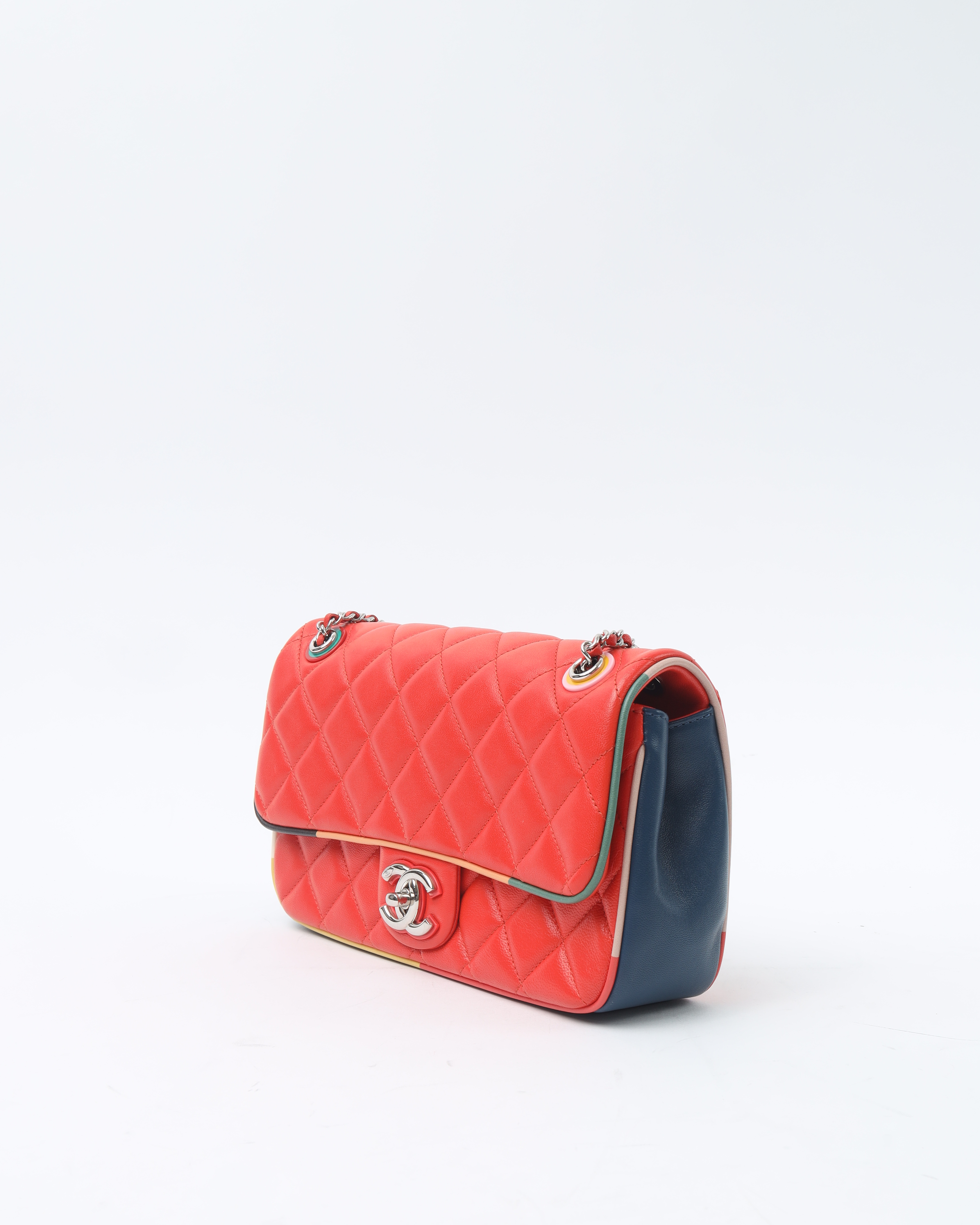 Pre-owned Chanel Paris Cuba Medium Single Flap Bag In Multi
