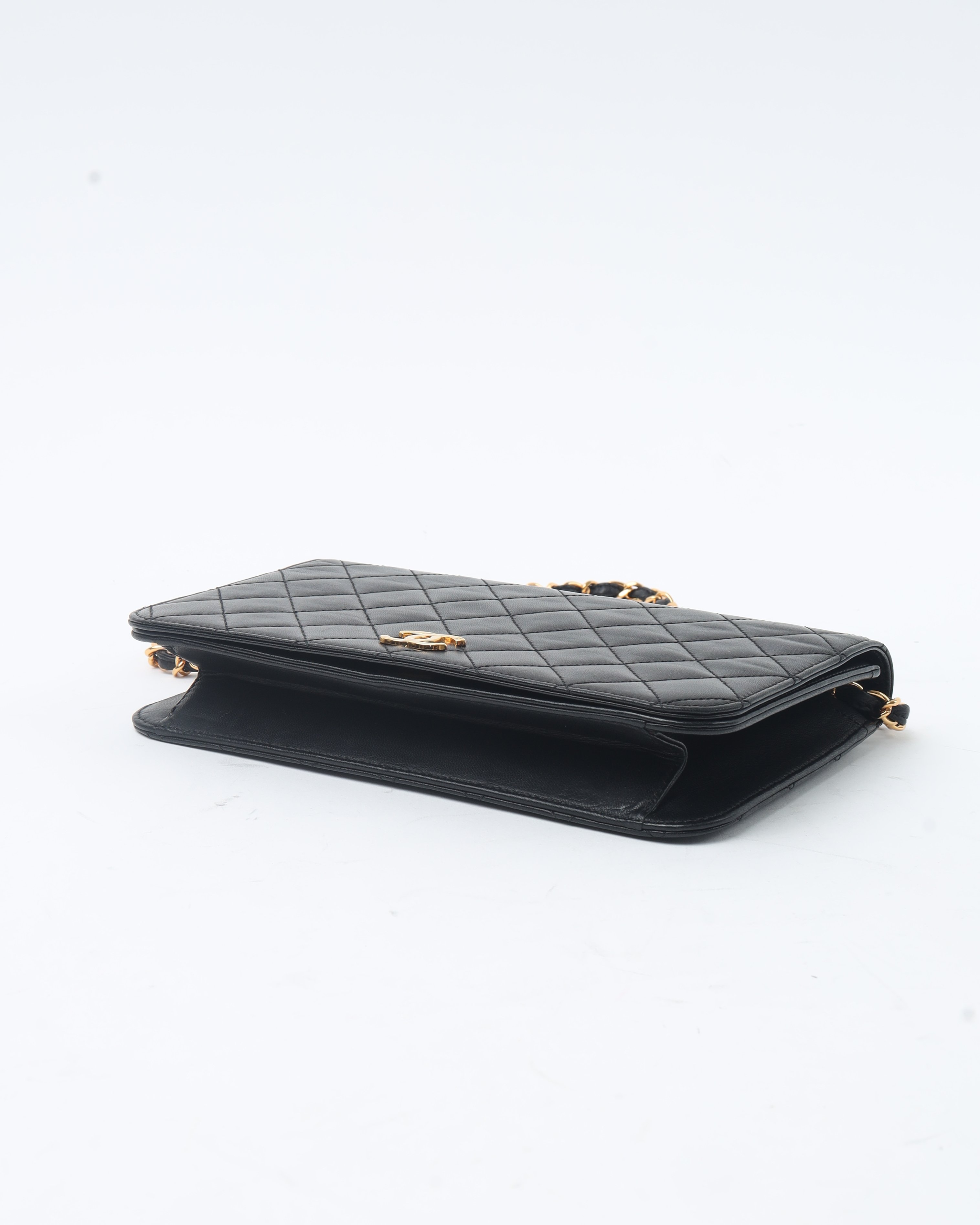 Pre-owned Chanel Classic Full Flap Bag In Black