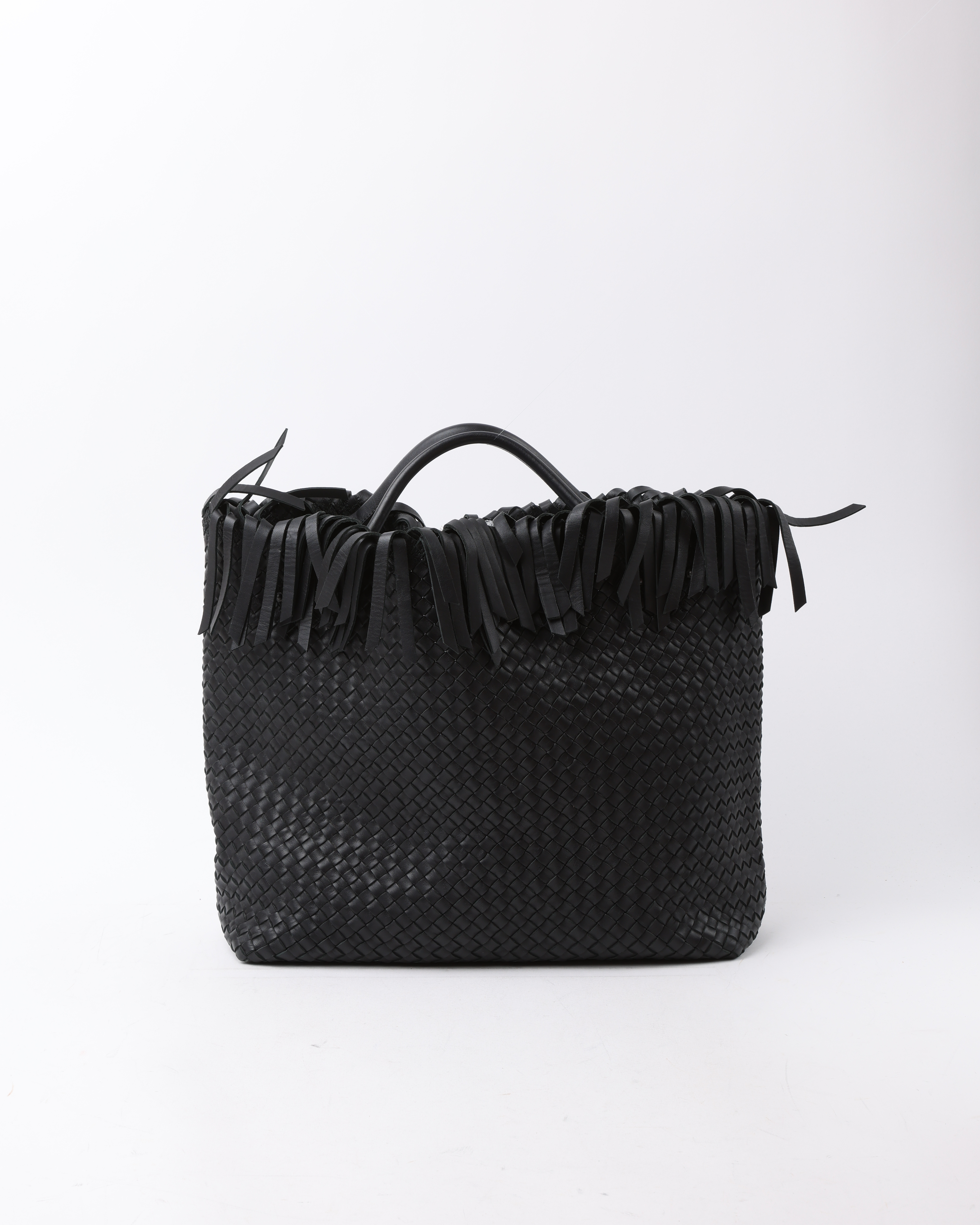 BOTTEGA VENETA Intrecciato Fringed Tote Bag