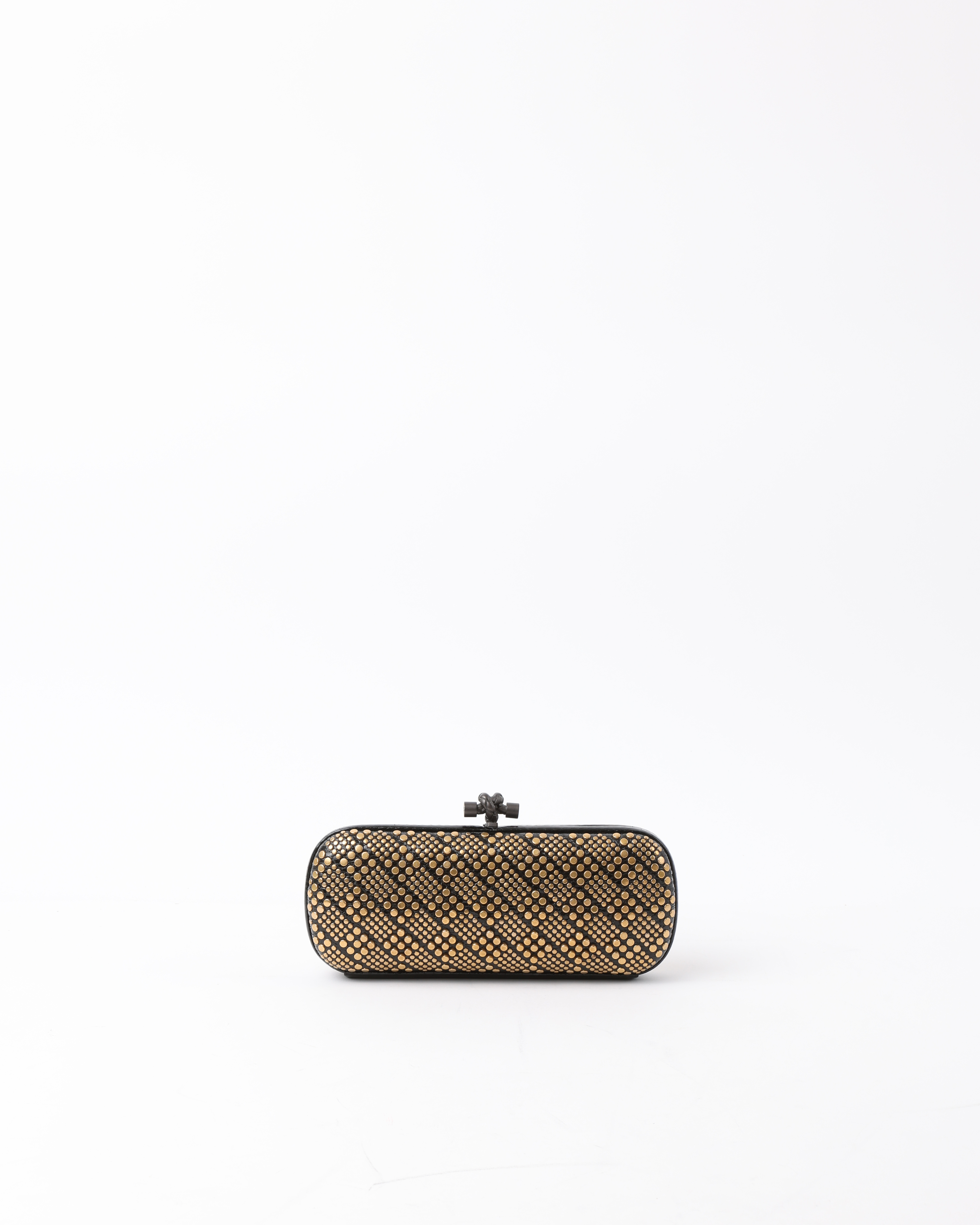 BOTTEGA VENETA Long Python Studded Knot Cluth Bag