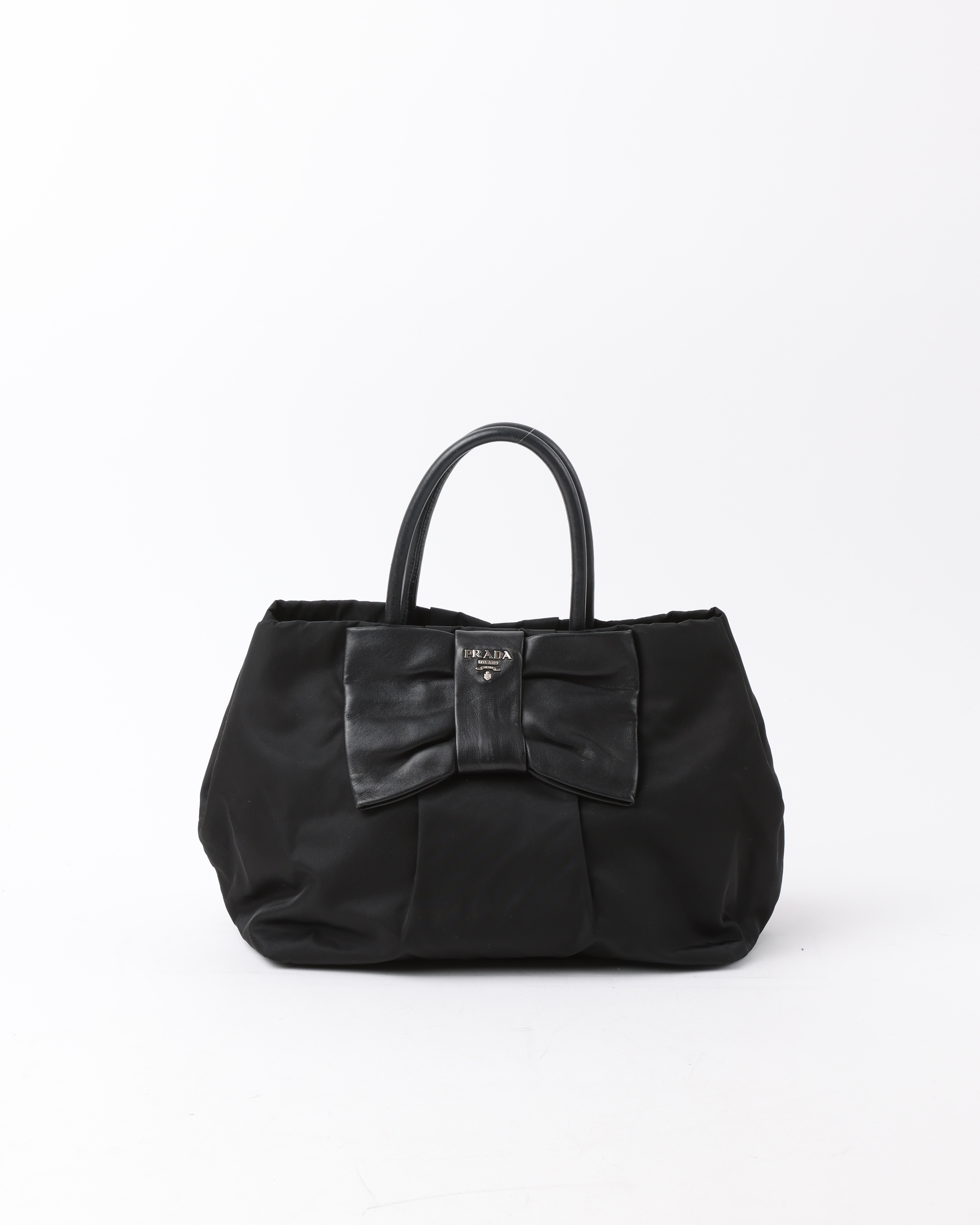 PRADA Tessuto Bow Tote Bag