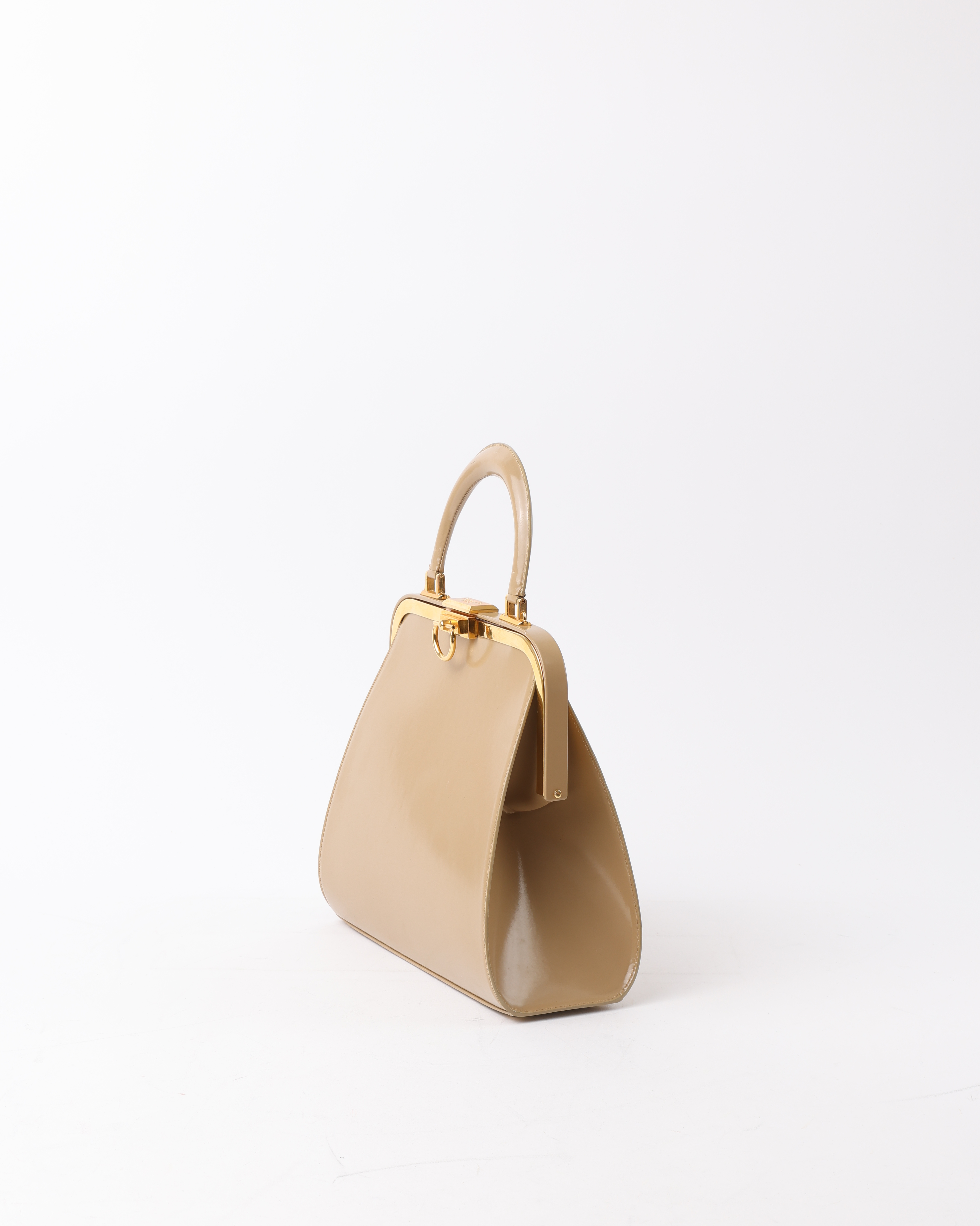 Dior Christian Patent Fermoir Handbag