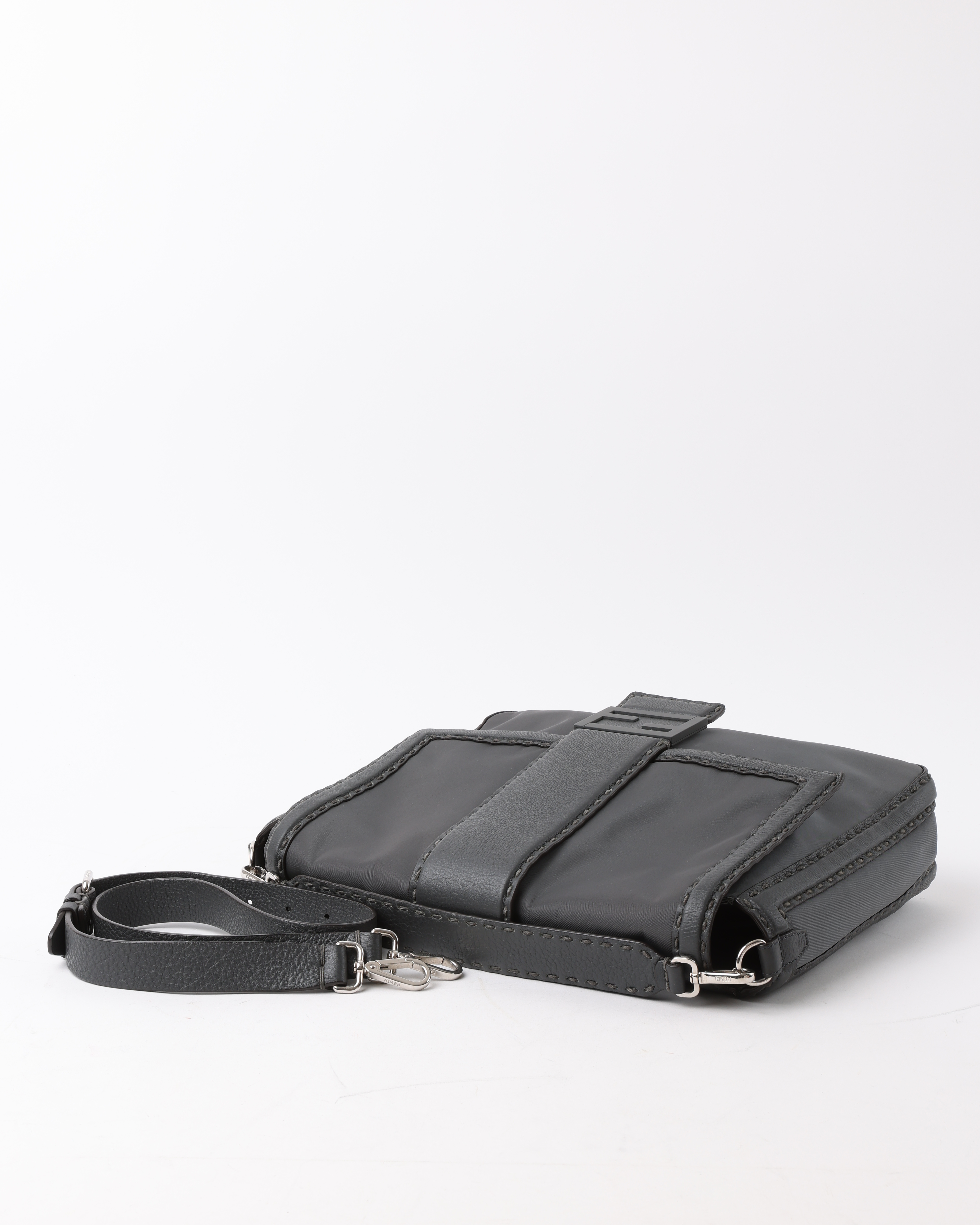 Shop Fendi Baguette Messenger Bag