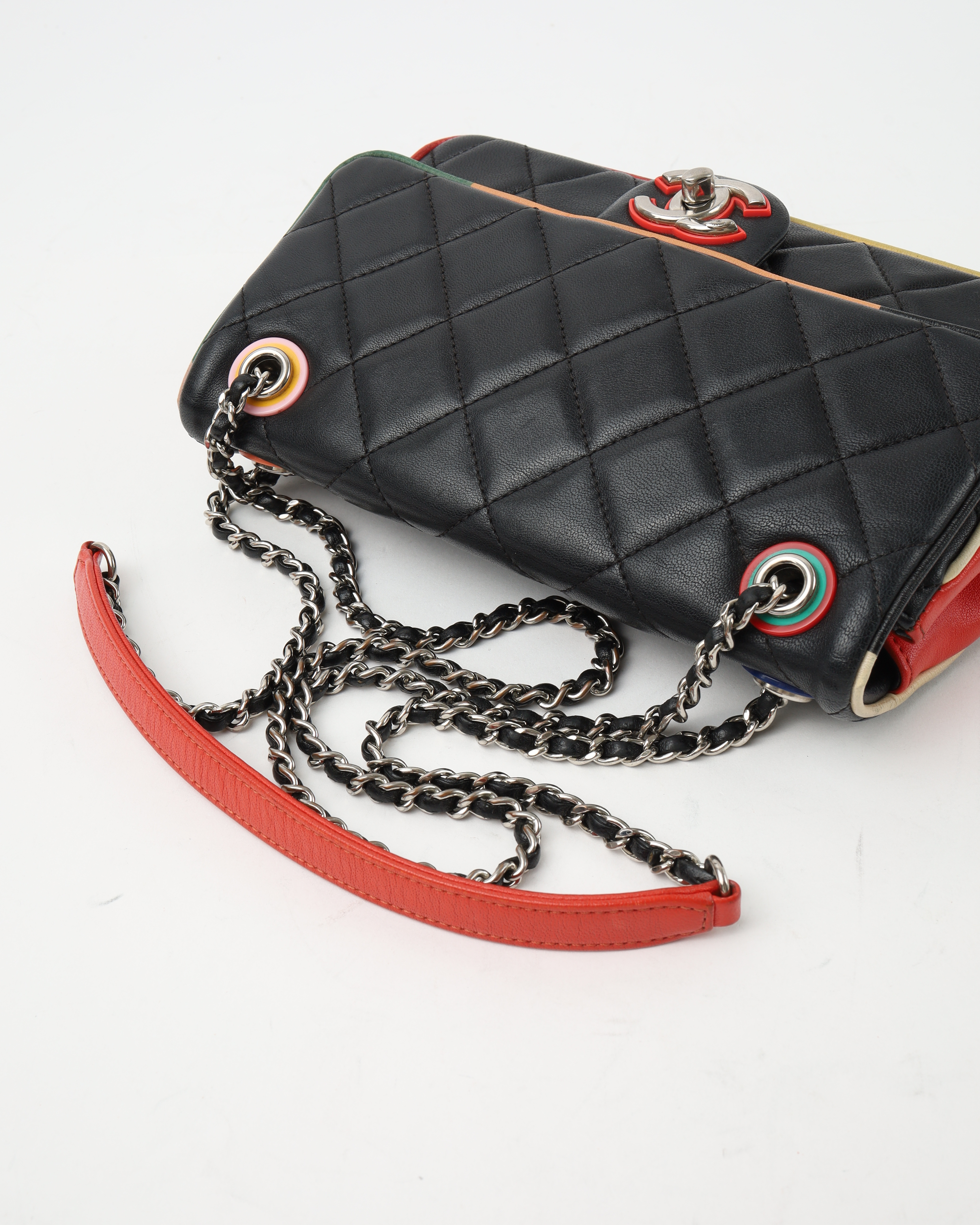 Pre-owned Chanel Paris Cuba Small Single Flap Bag In Black