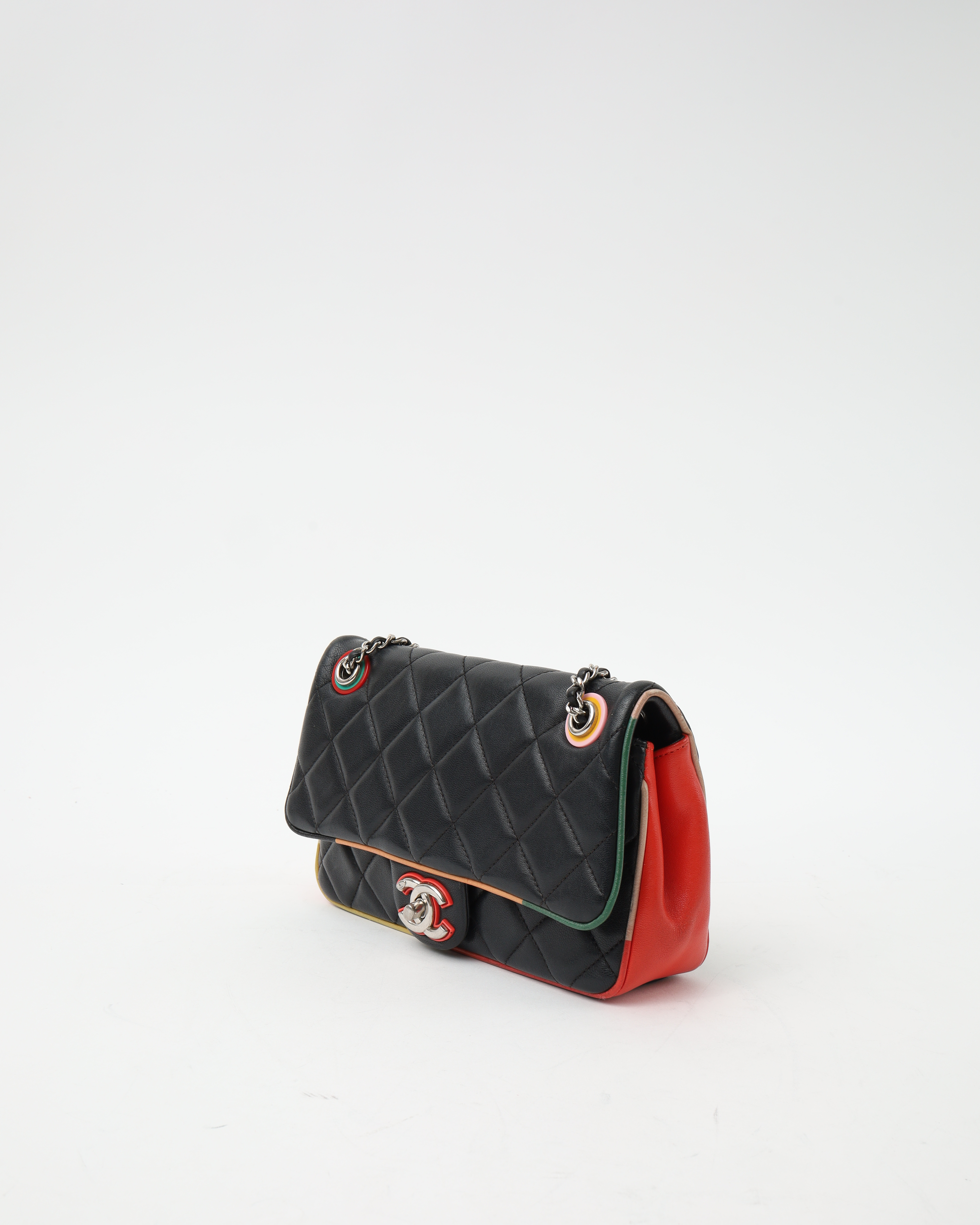 Pre-owned Chanel Paris Cuba Small Single Flap Bag In Black