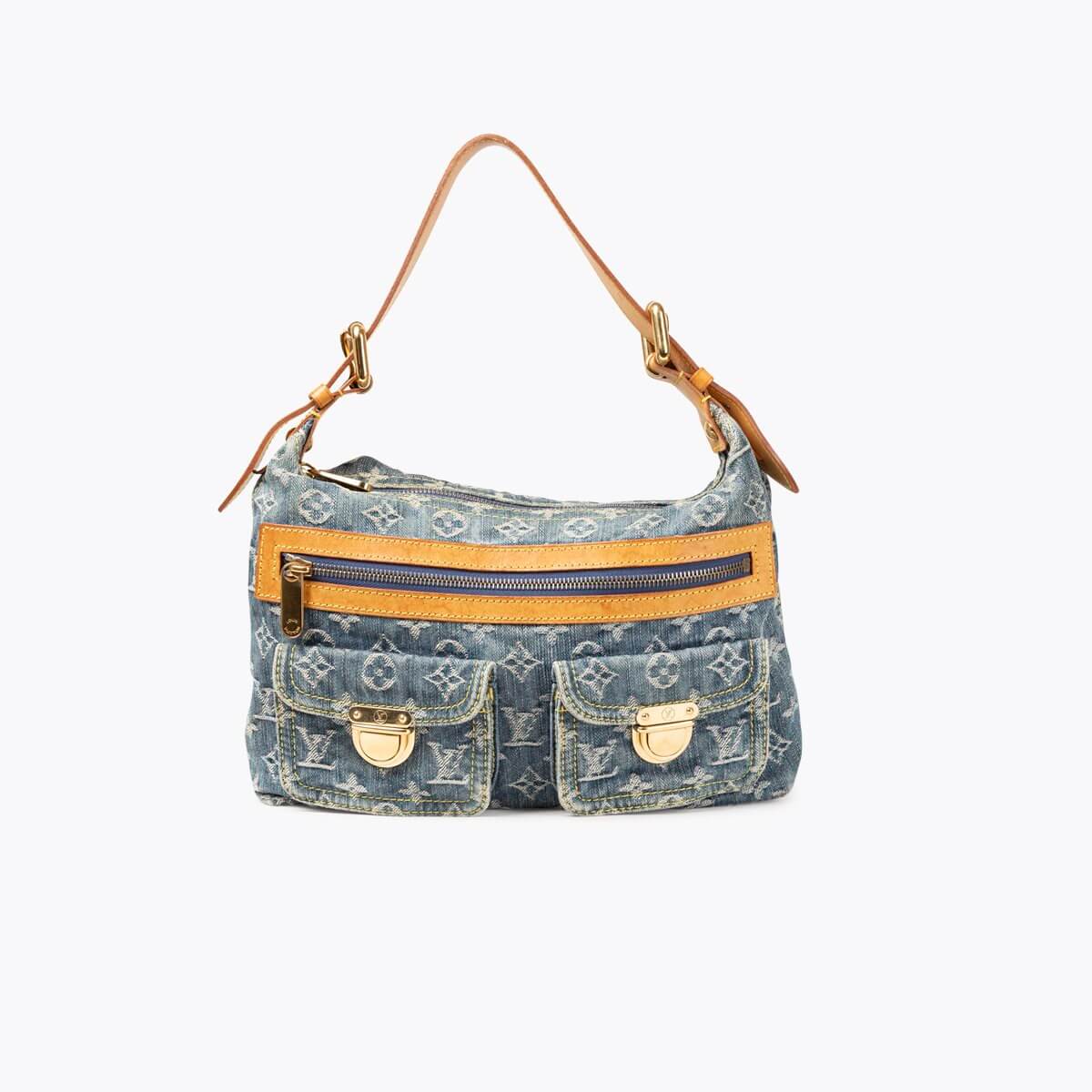 LOUIS VUITTON Monogram Denim Baggy PM Bag