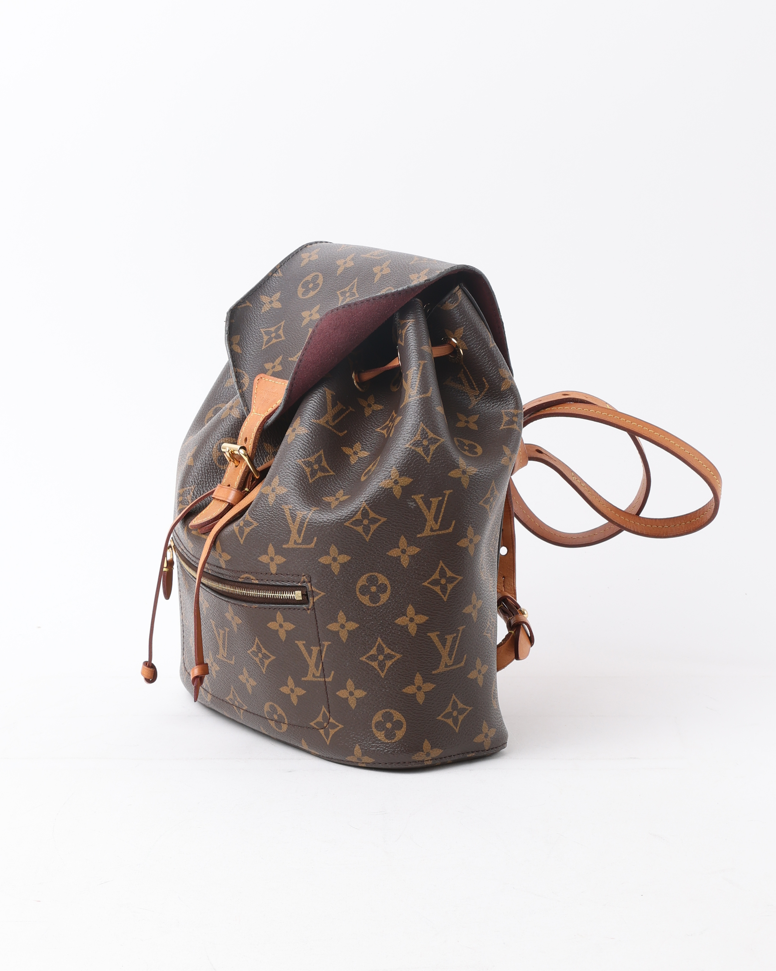 Pre-owned Louis Vuitton Monogram Montsouris Mm Nm Backpack