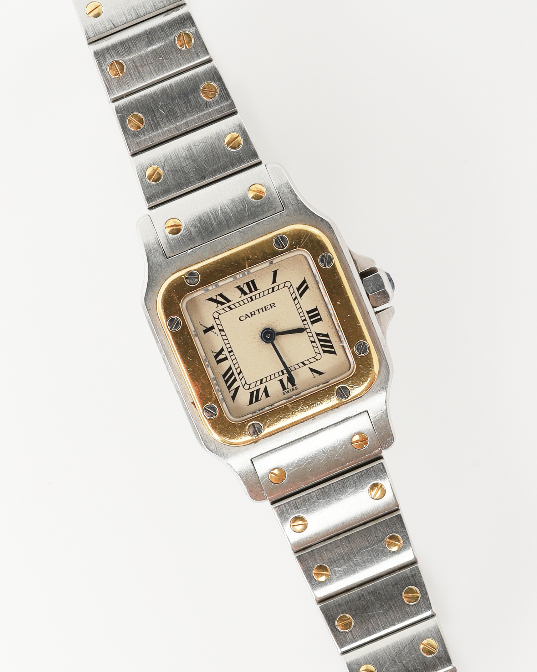 Cartier Santos Galbée 24mm Ref 166930 Watch In Multi
