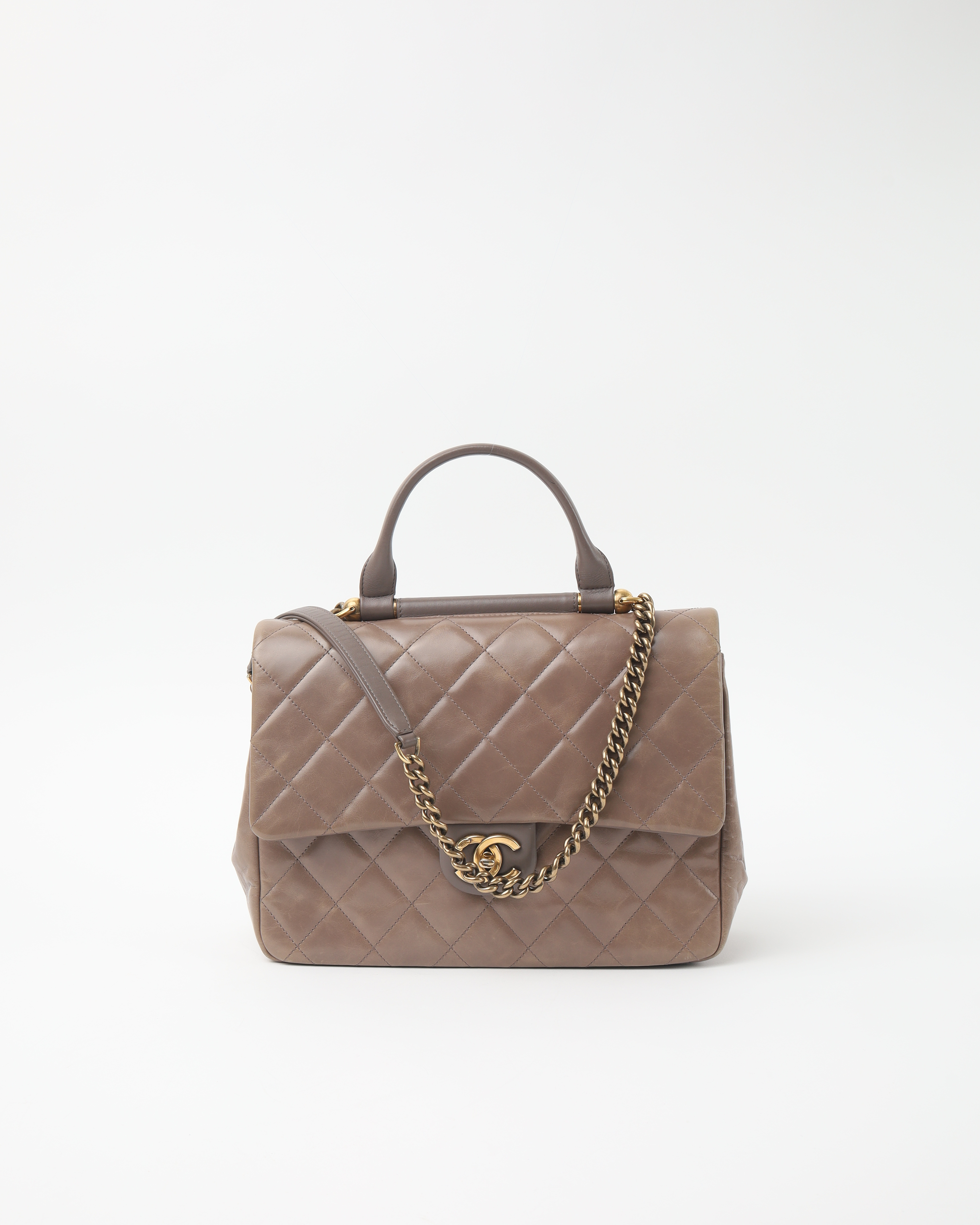Pre-owned Chanel Paris-rome Gold Bar Bag