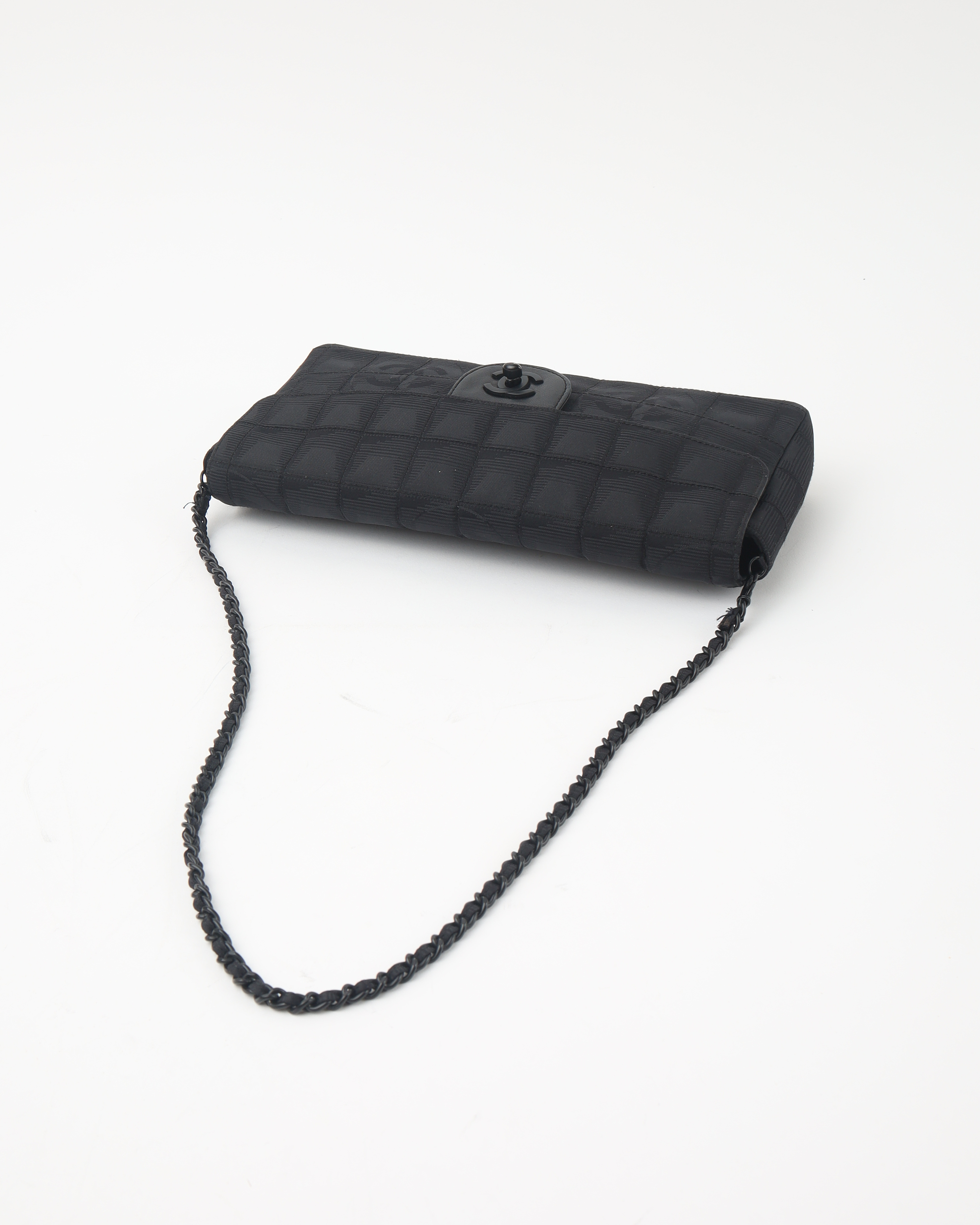 Pre-owned Chanel Cc Travel Line Chocolate Bar Bag