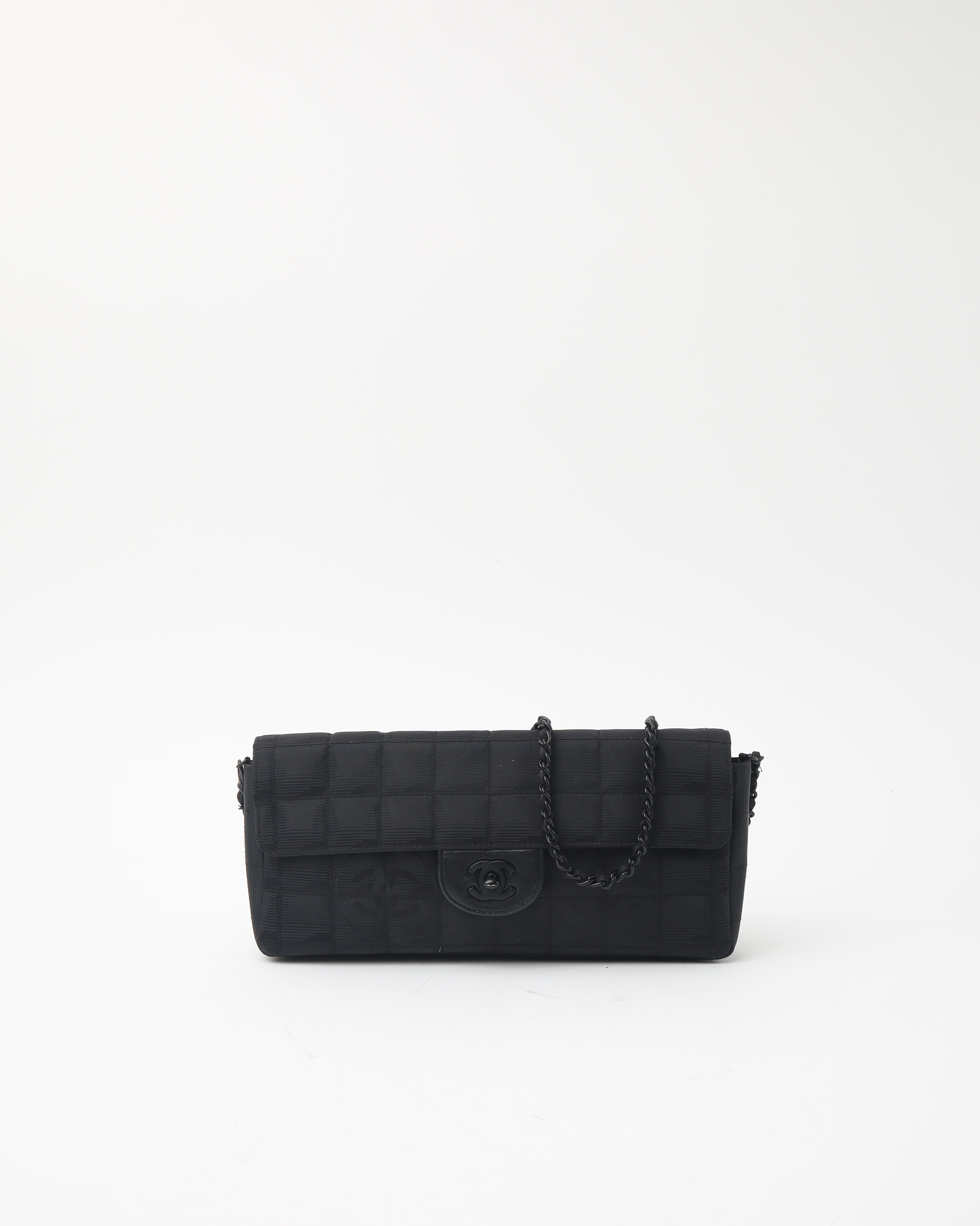 Pre-owned Chanel Cc Travel Line Chocolate Bar Bag