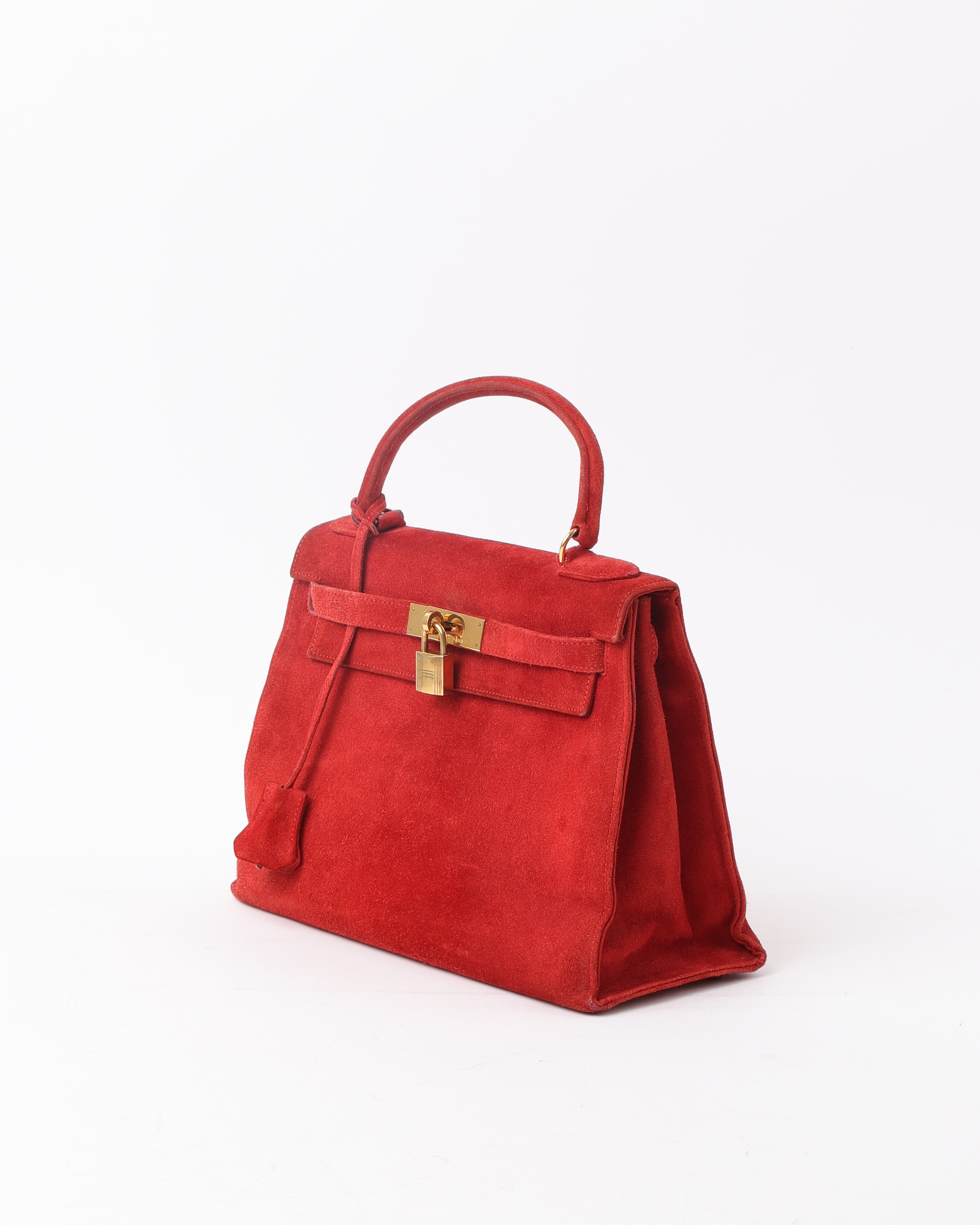 Pre-owned Hermes Hermès Kelly 28 Doblis Shoulder Bag In Red
