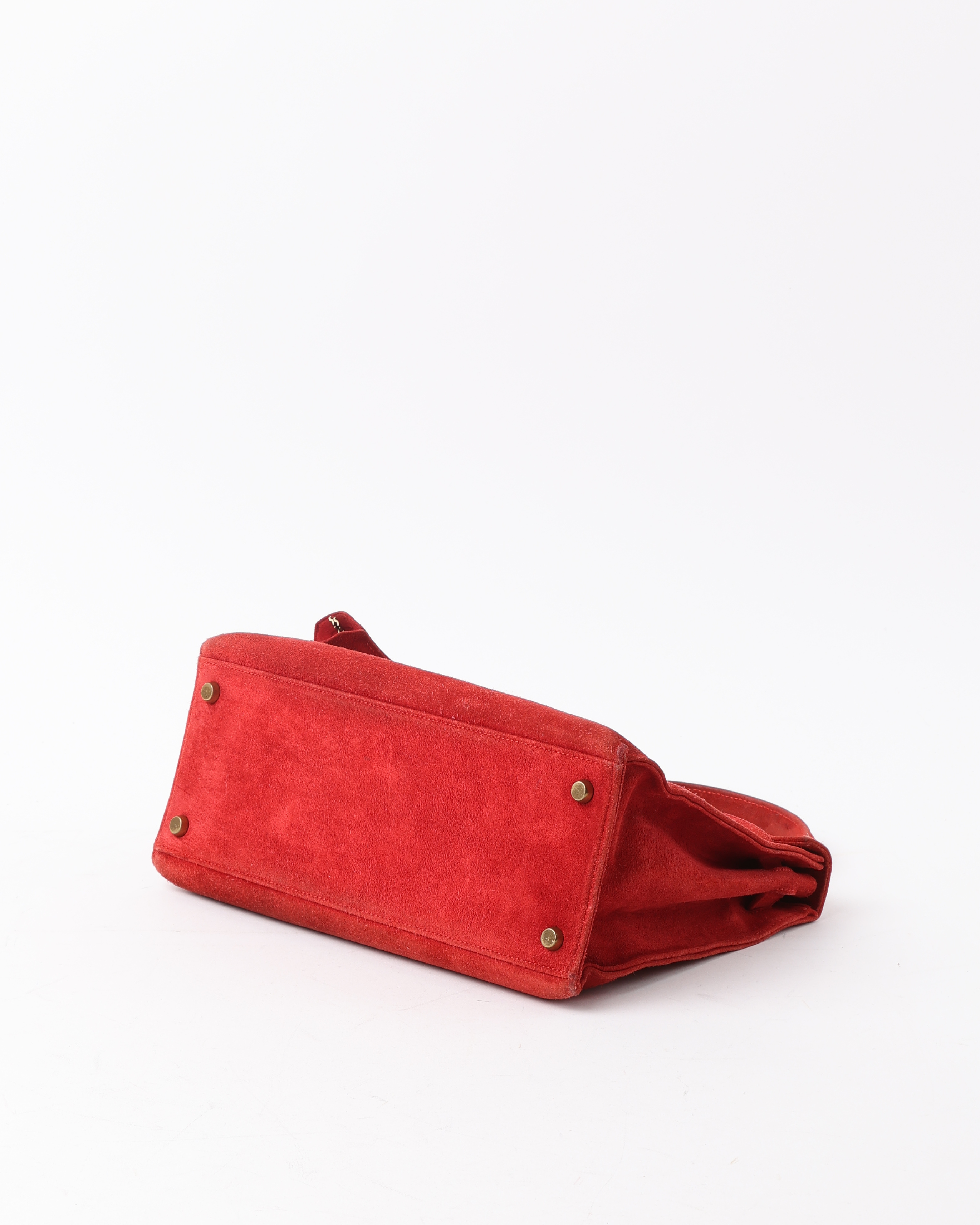 Pre-owned Hermes Hermès Kelly 28 Doblis Shoulder Bag In Red