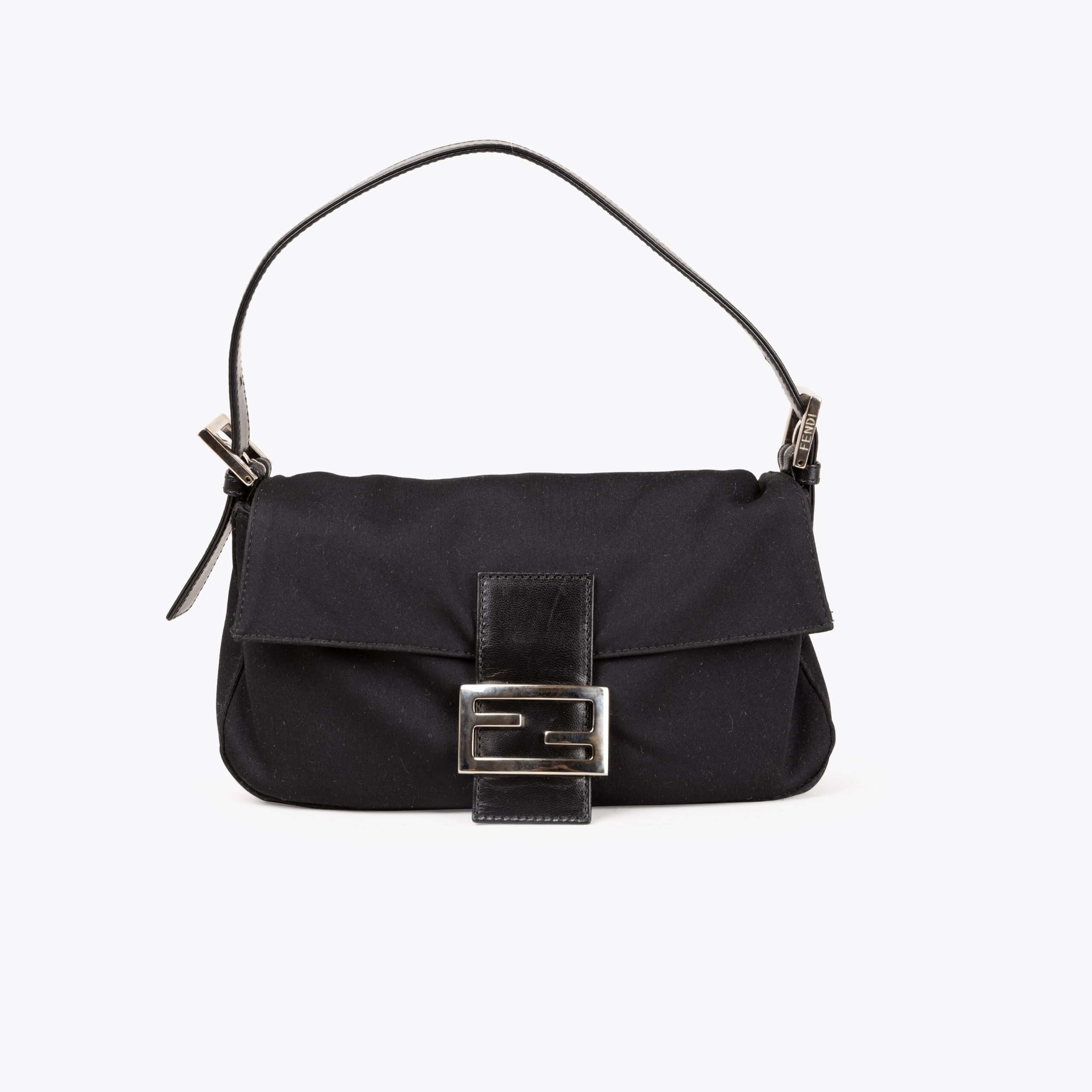FENDI Neoprene Baguette Shoulder Bag