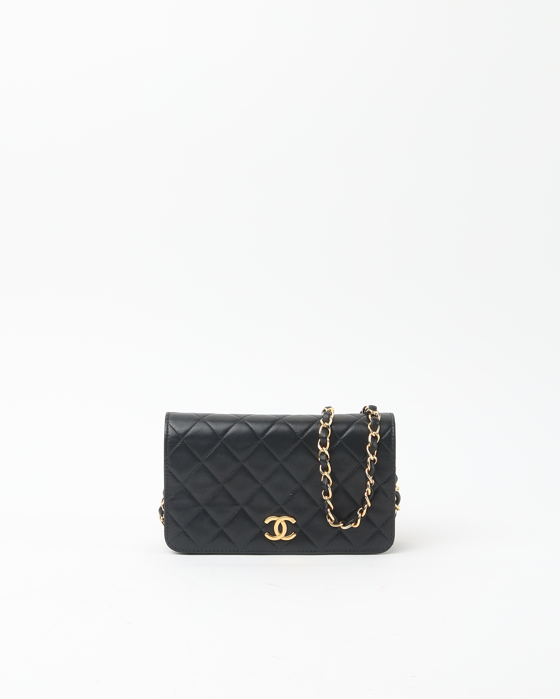 Pre-owned Chanel Classic Full Flap Bag In Black