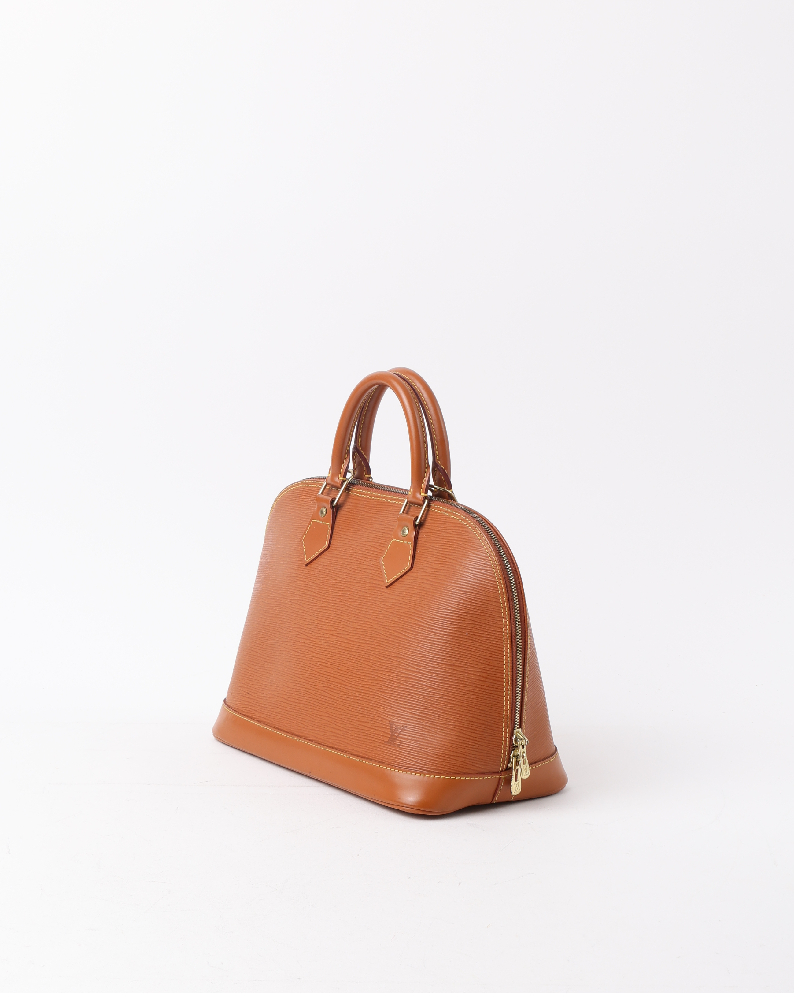 Pre-owned Louis Vuitton Epi Cipango Alma Pm Bag In Brown