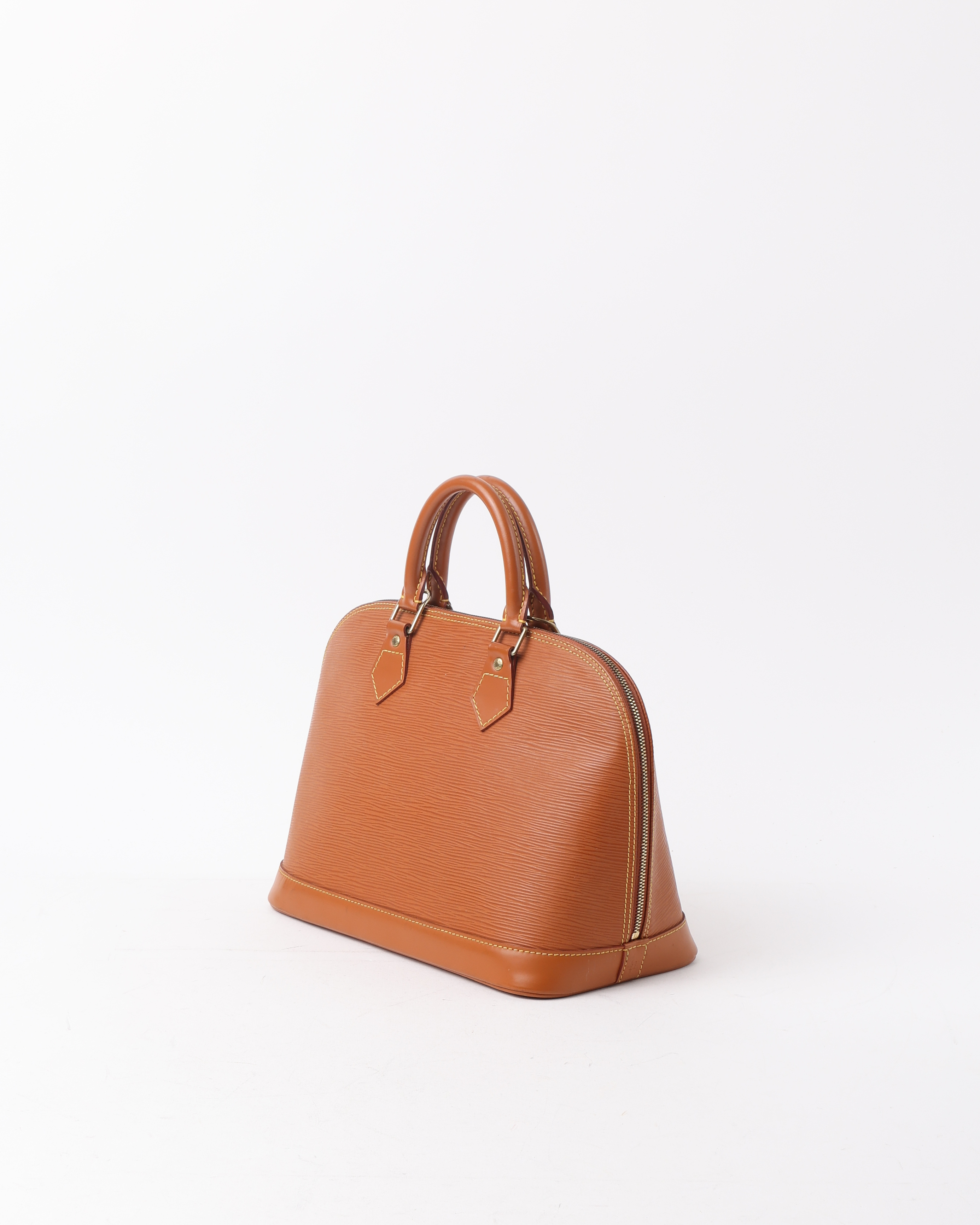 Pre-owned Louis Vuitton Epi Cipango Alma Pm Bag In Brown