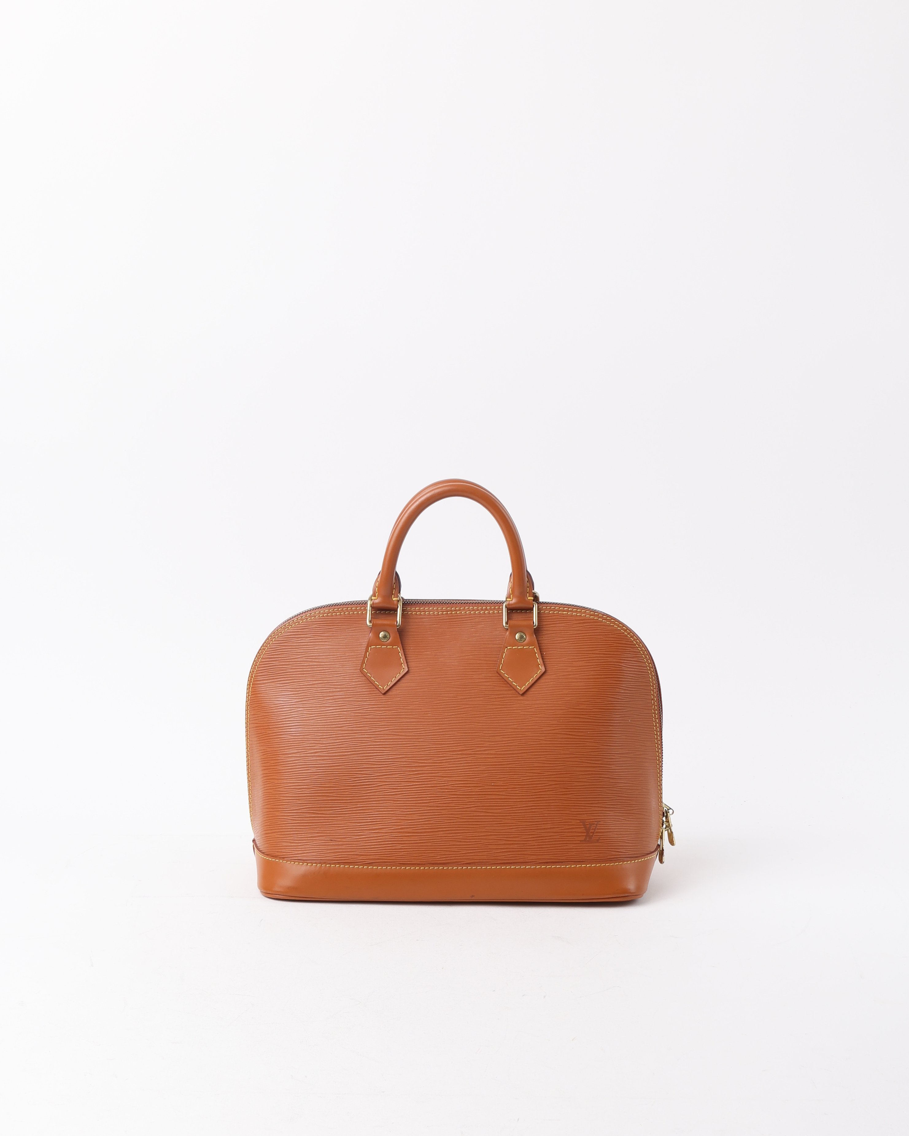 Pre-owned Louis Vuitton Epi Cipango Alma Pm Bag In Brown