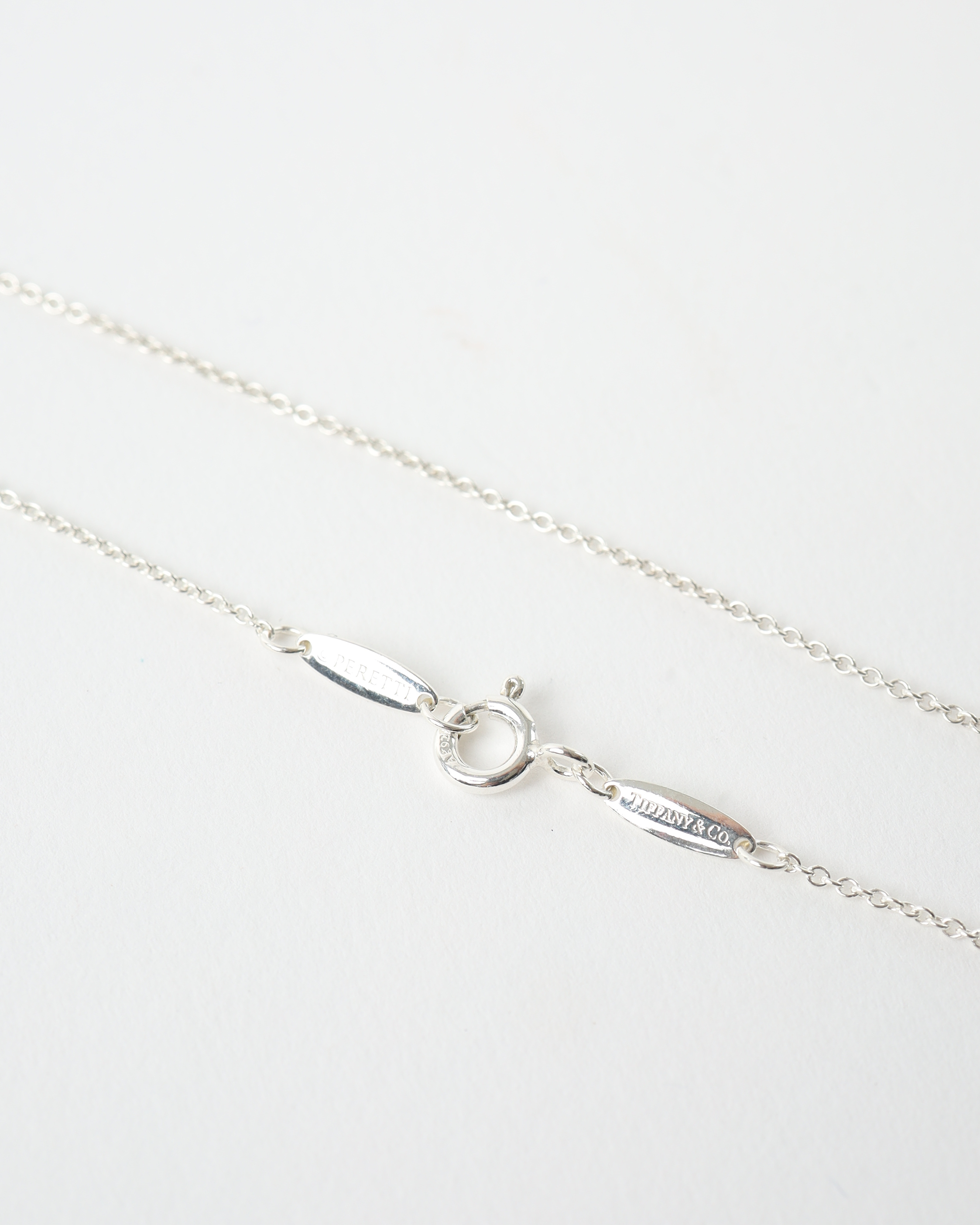 Tiffany & Co Open Heart 925 2.1g Silver Necklace
