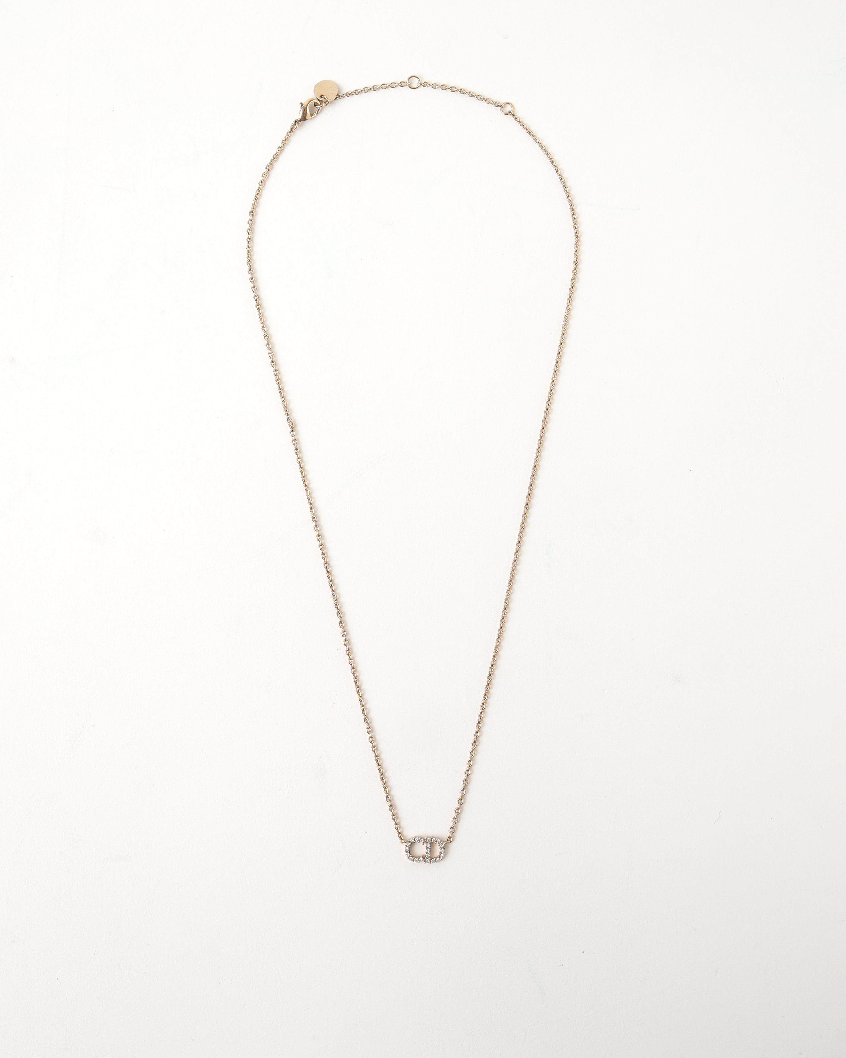 Dior Christian  Clair D Lune Strasssteine Halskette