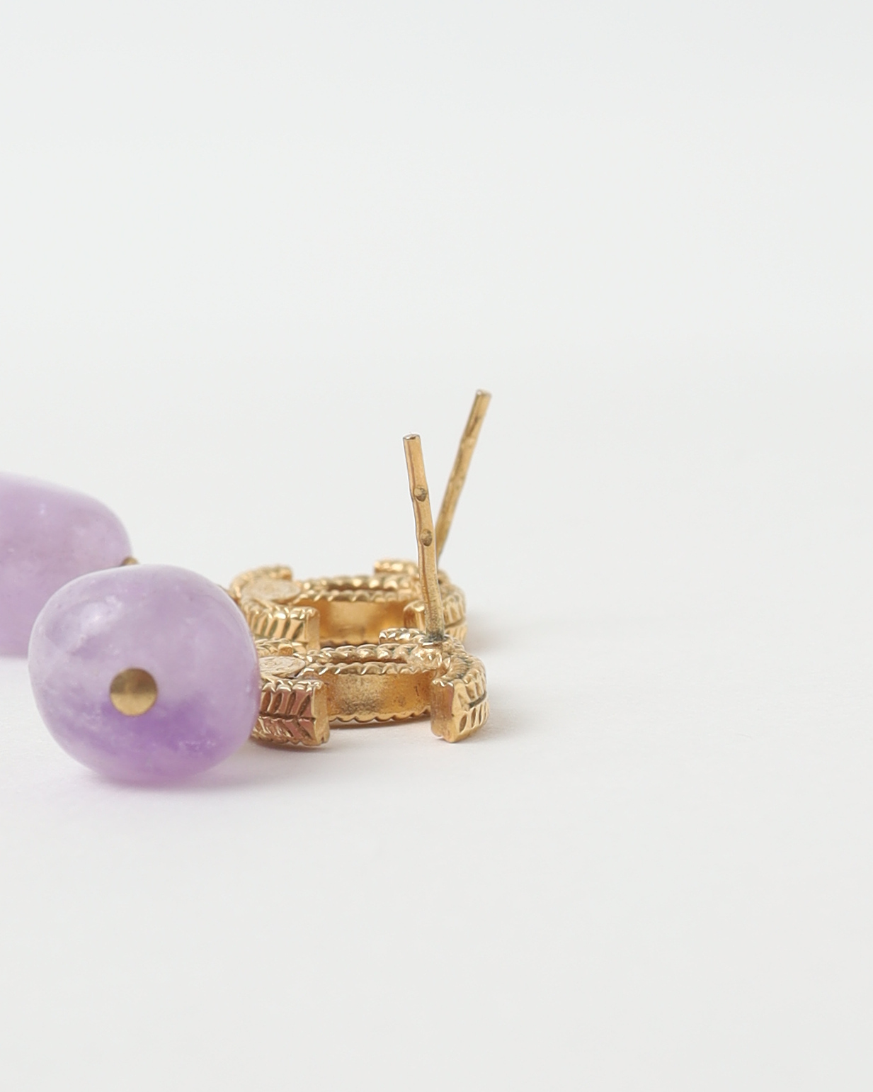 Pre-owned Chanel Coco Mark Resin Drop Earrings