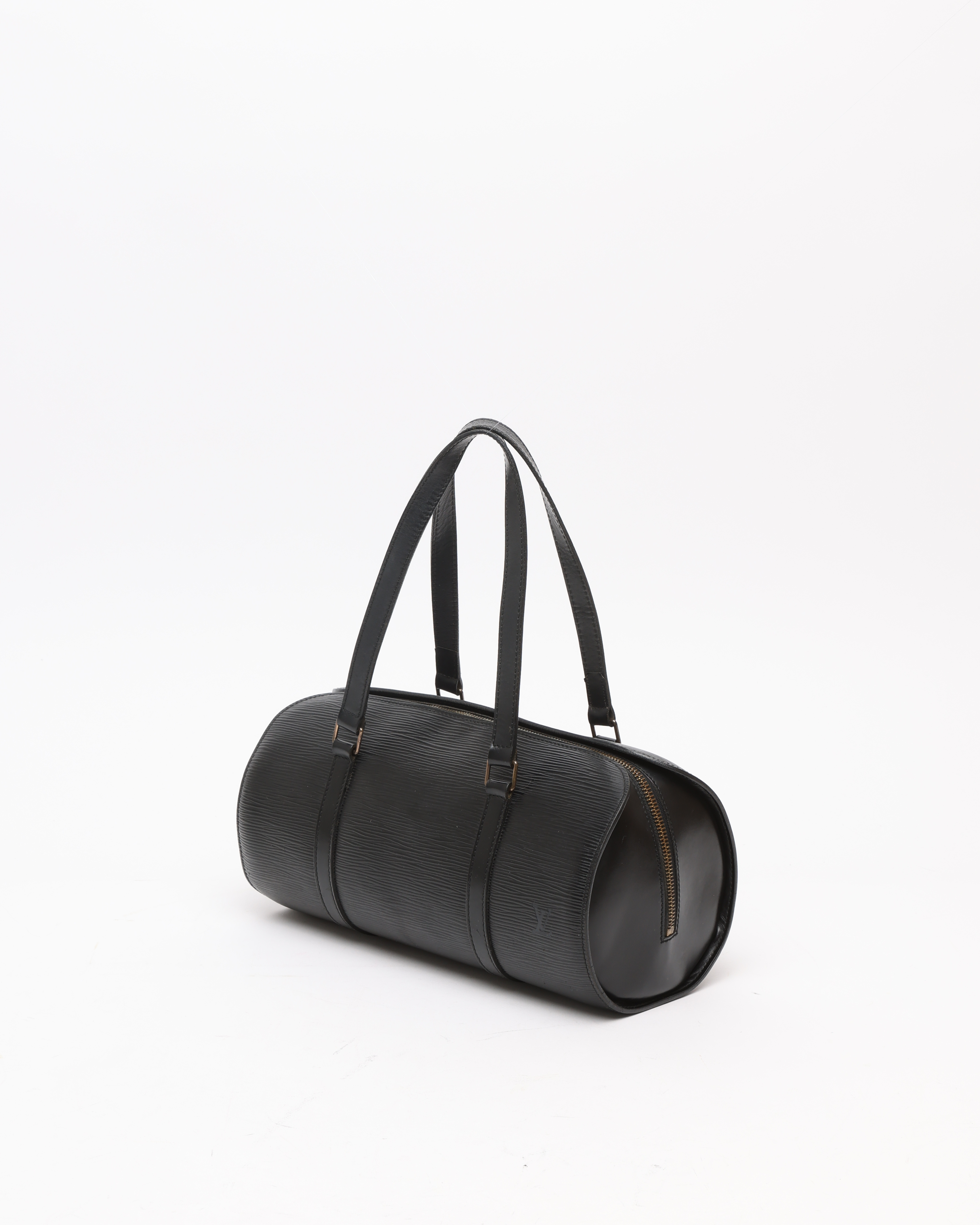 Pre-owned Louis Vuitton Epi Soufflot Bag In Black