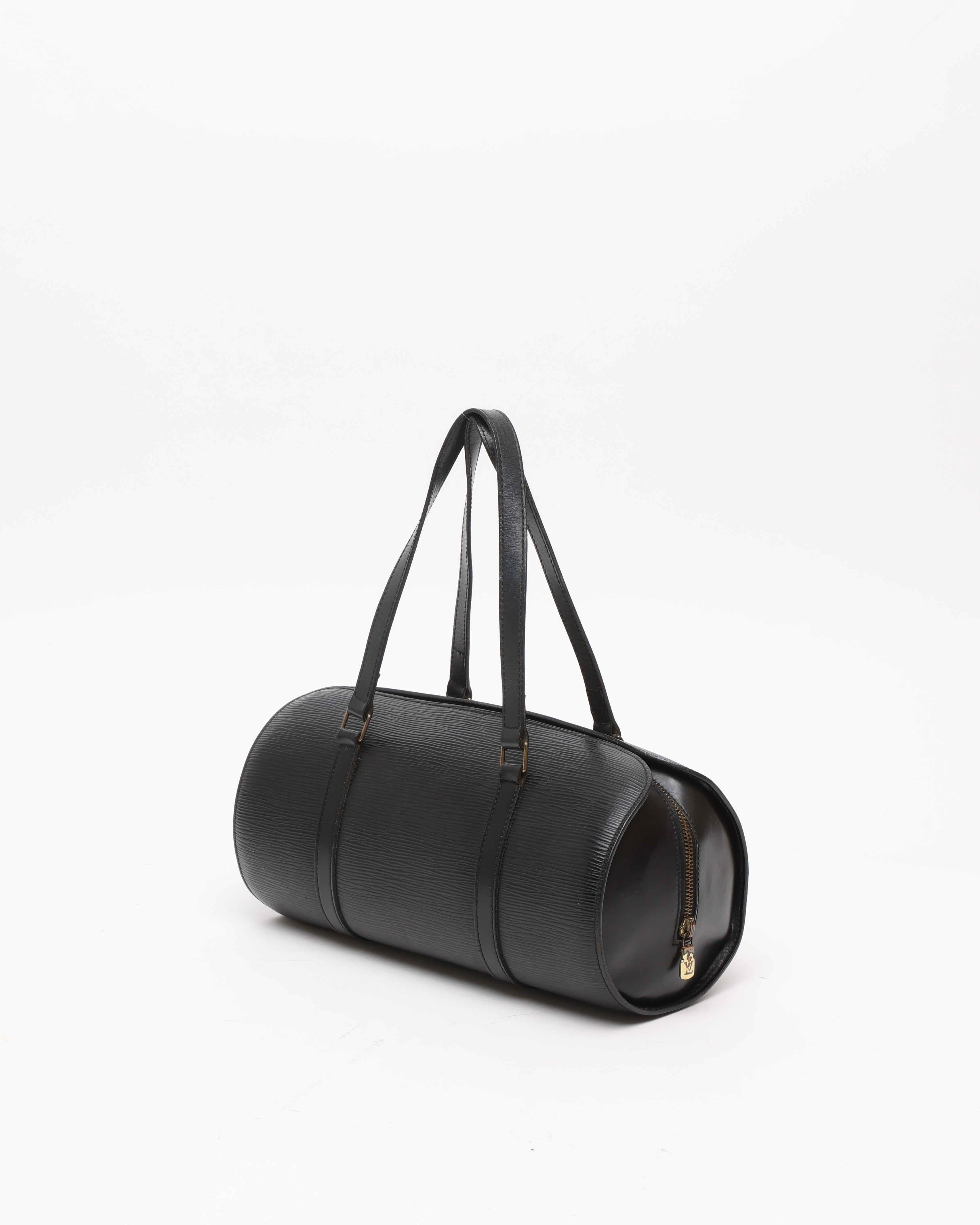 Pre-owned Louis Vuitton Epi Soufflot Bag In Black