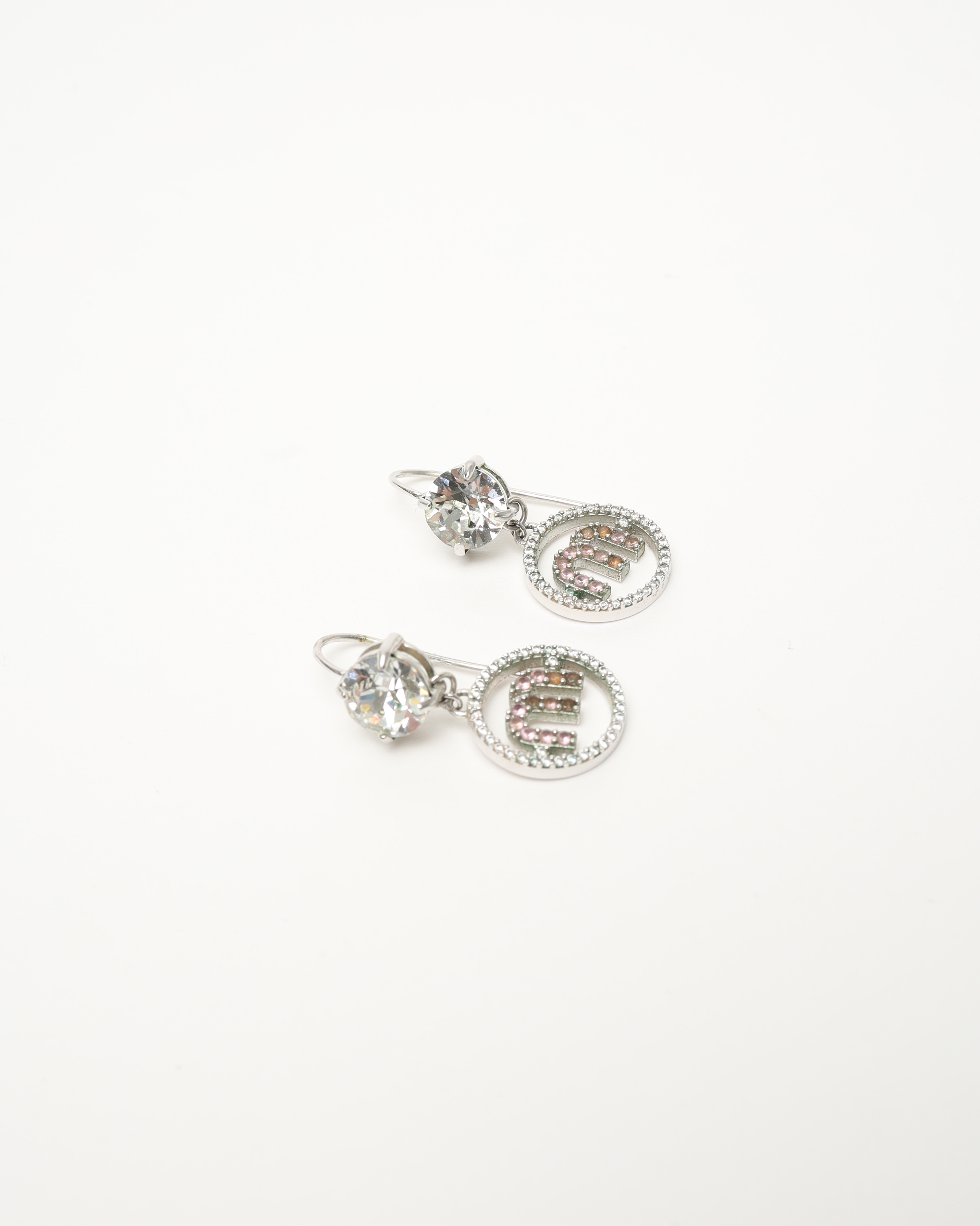Miu Miu Rhinestone Dangling Earrings