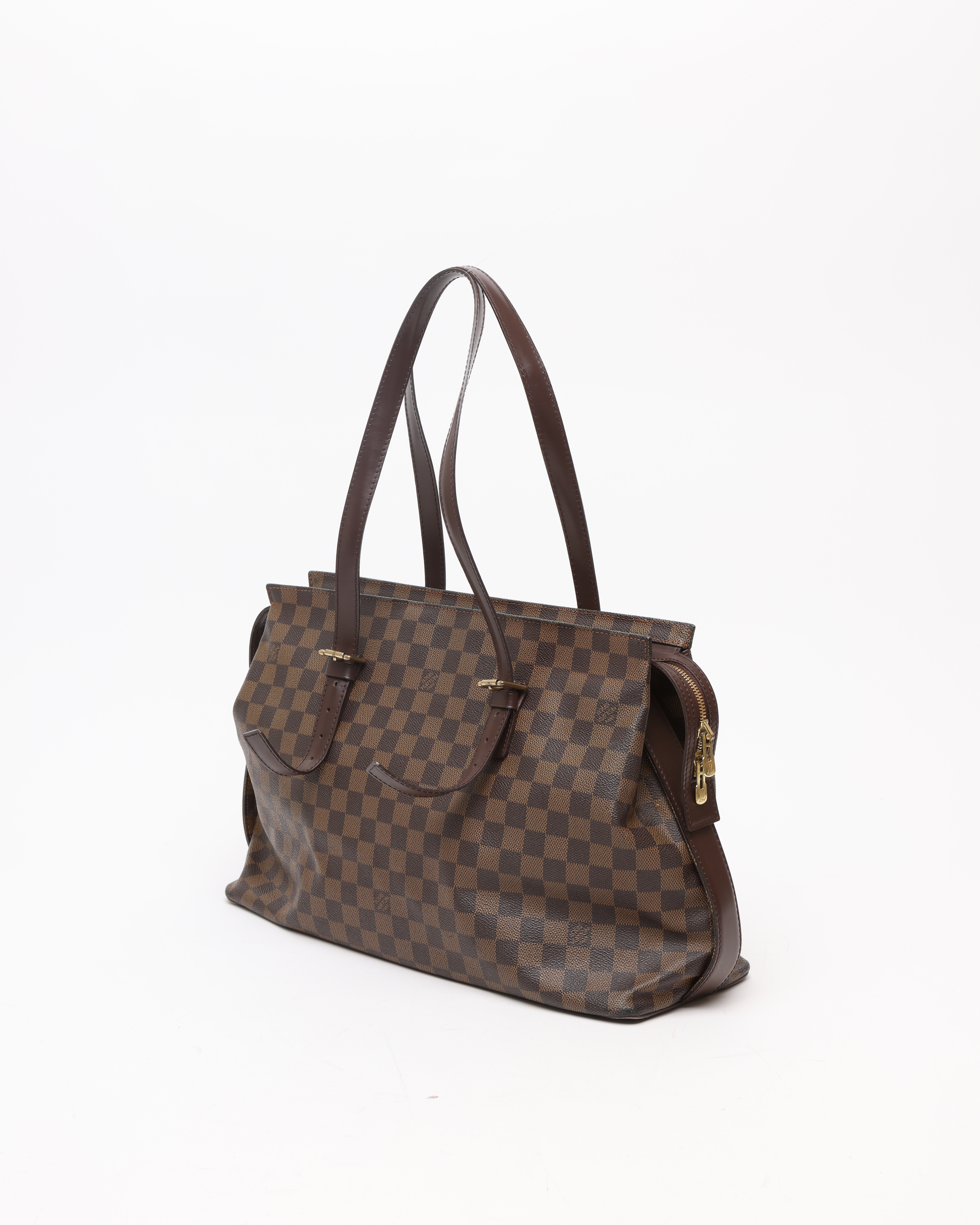 Pre-owned Louis Vuitton Damier Chelsea Bag In Brown