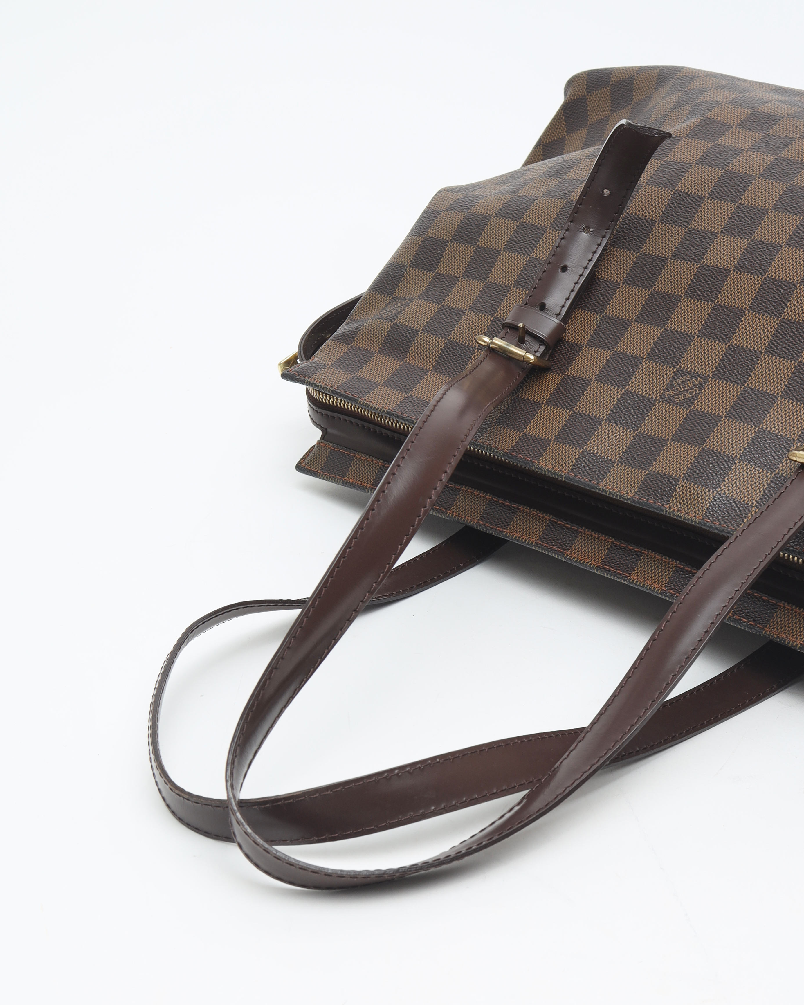 Pre-owned Louis Vuitton Damier Chelsea Bag In Brown
