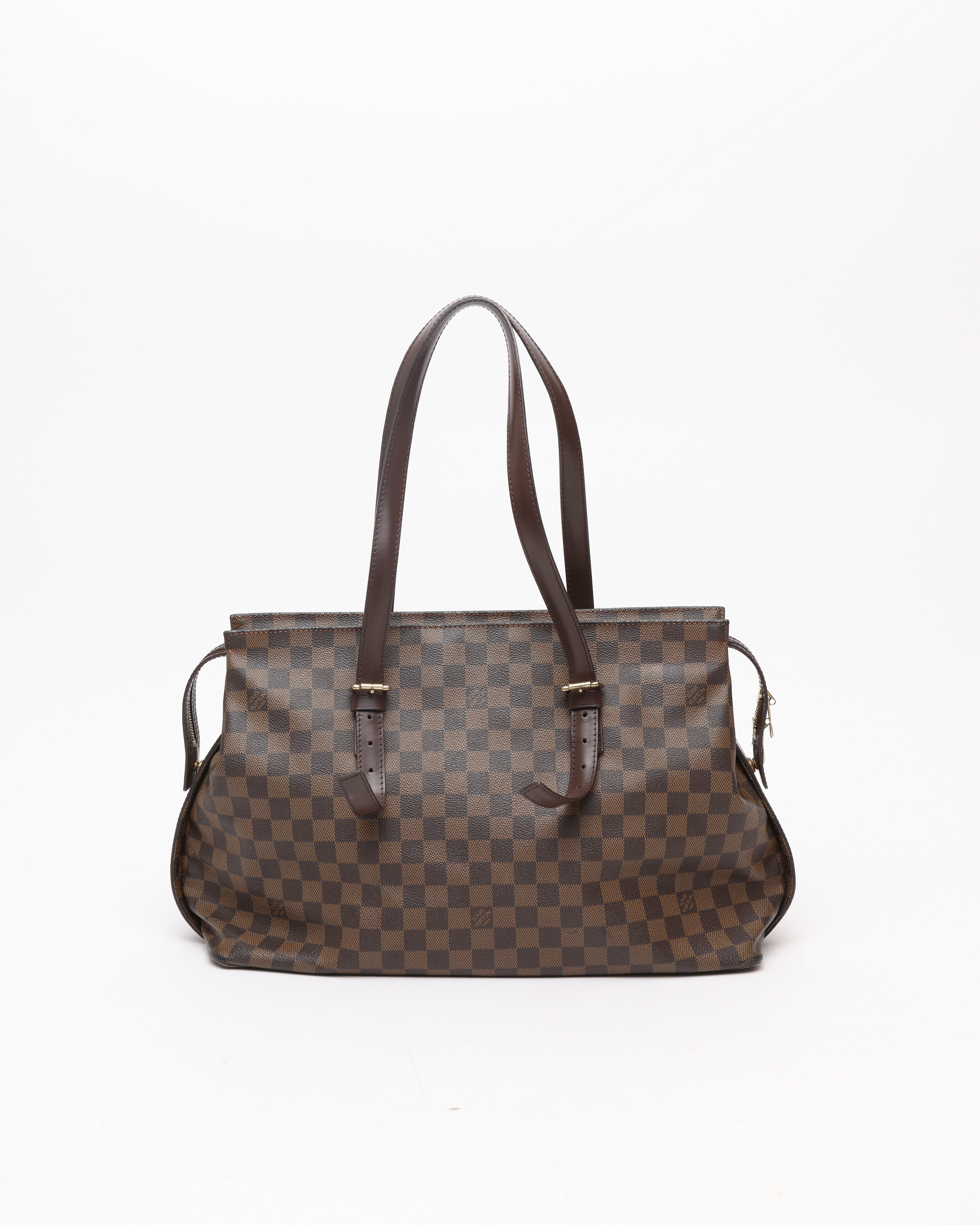 Pre-owned Louis Vuitton Damier Chelsea Bag In Brown