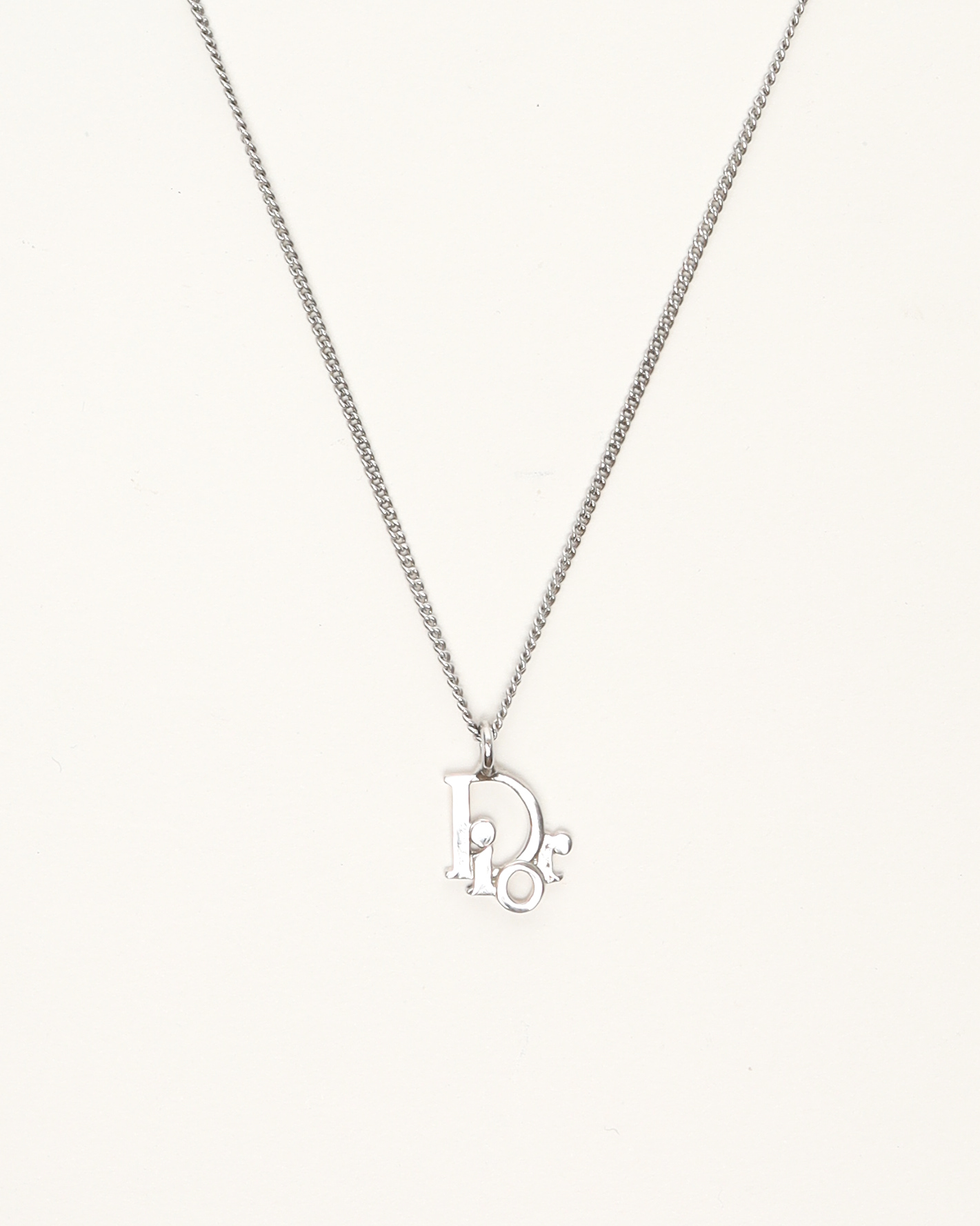 Dior Christian  Vintage Issimo Logo Necklace
