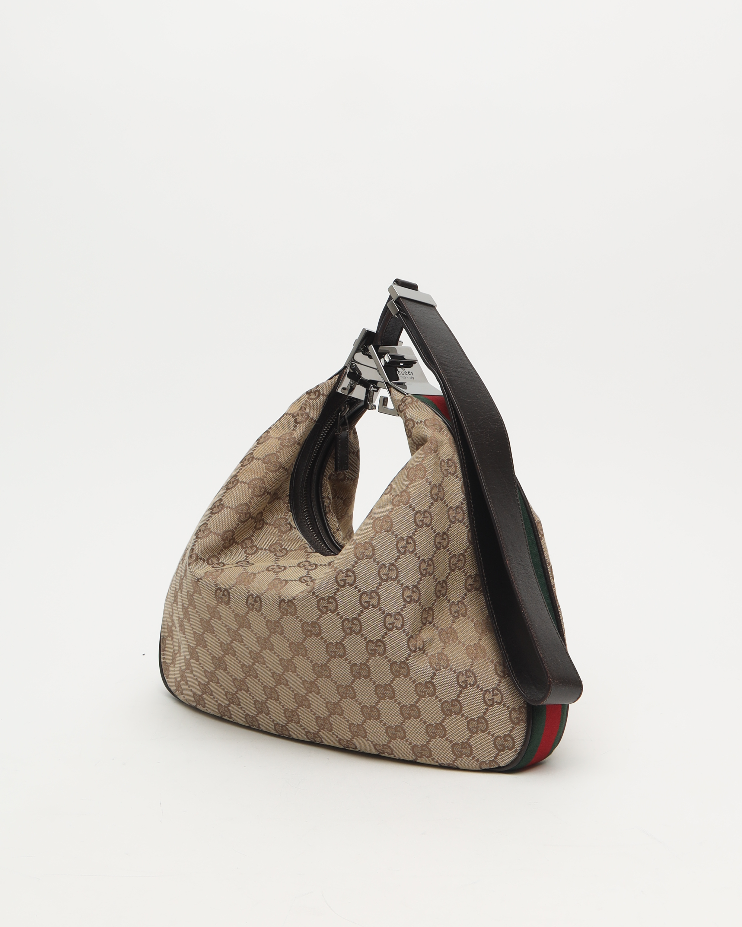Gucci Gg Web Attache Shoulder Bag