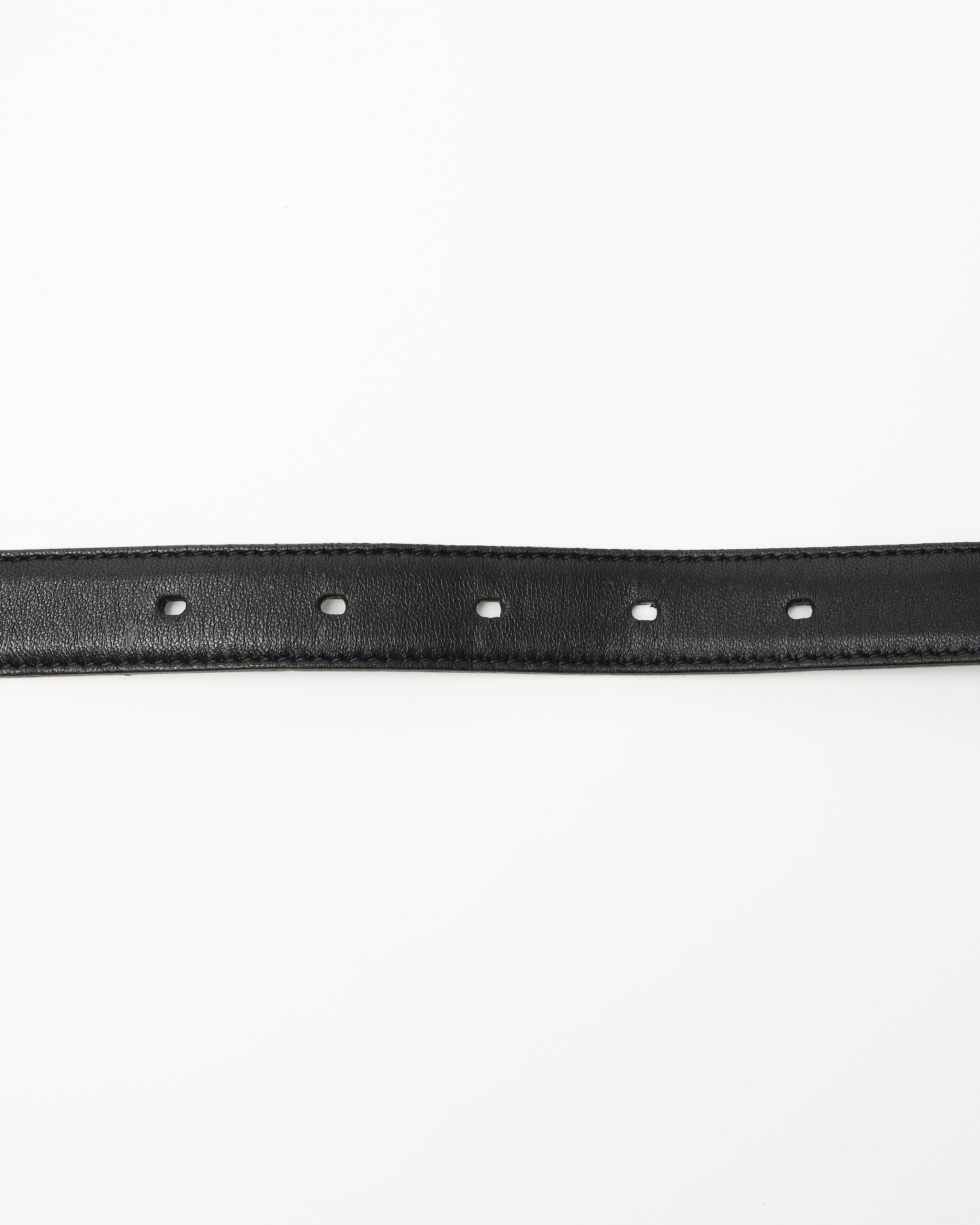 Saint Laurent Logo Leather Belt