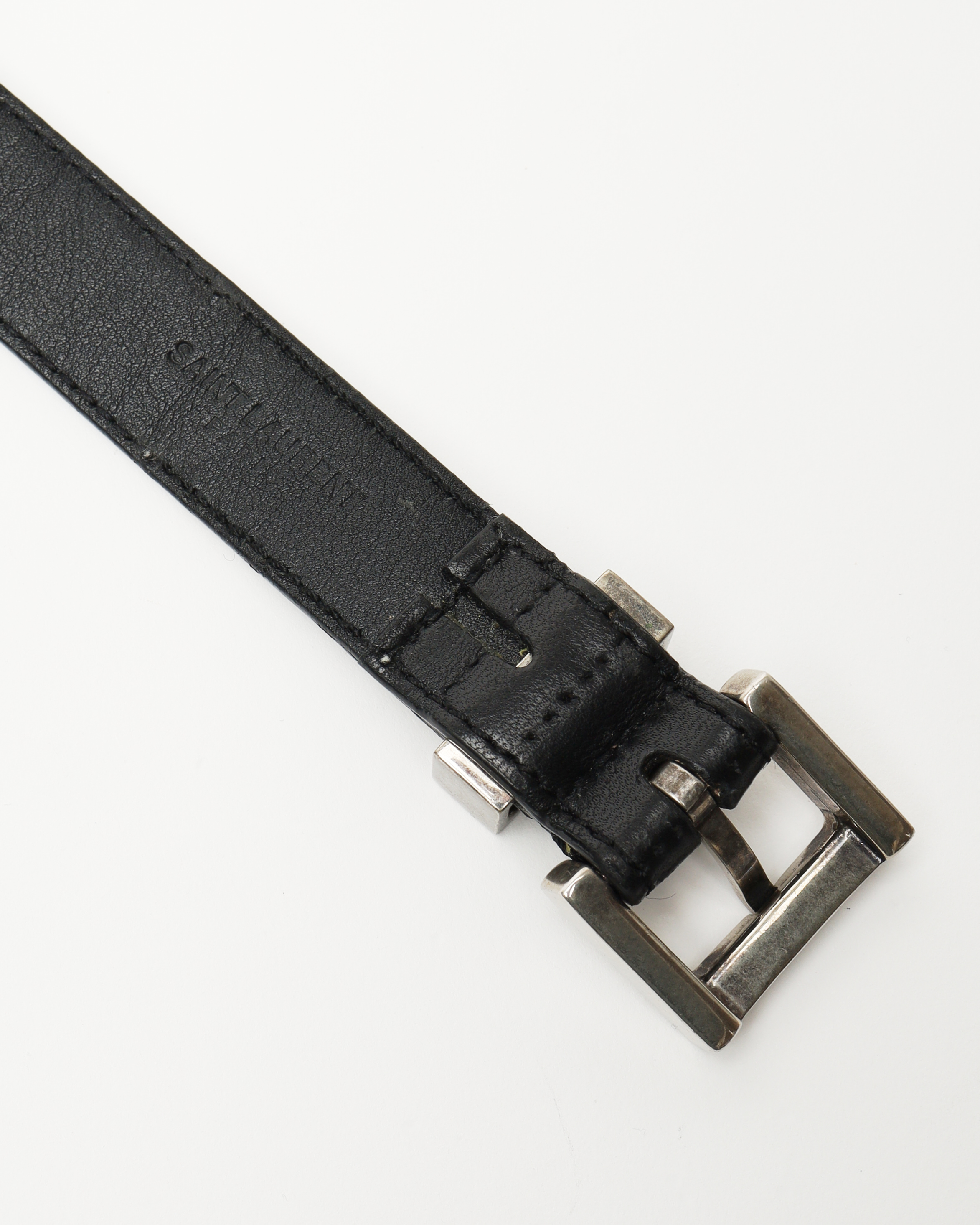 Saint Laurent Logo Leather Belt