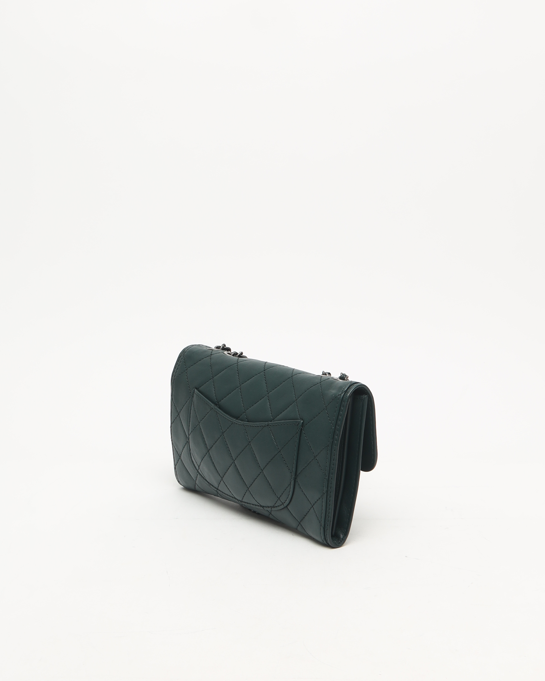 Pre-owned Chanel Citizen Flap Bag In Gray