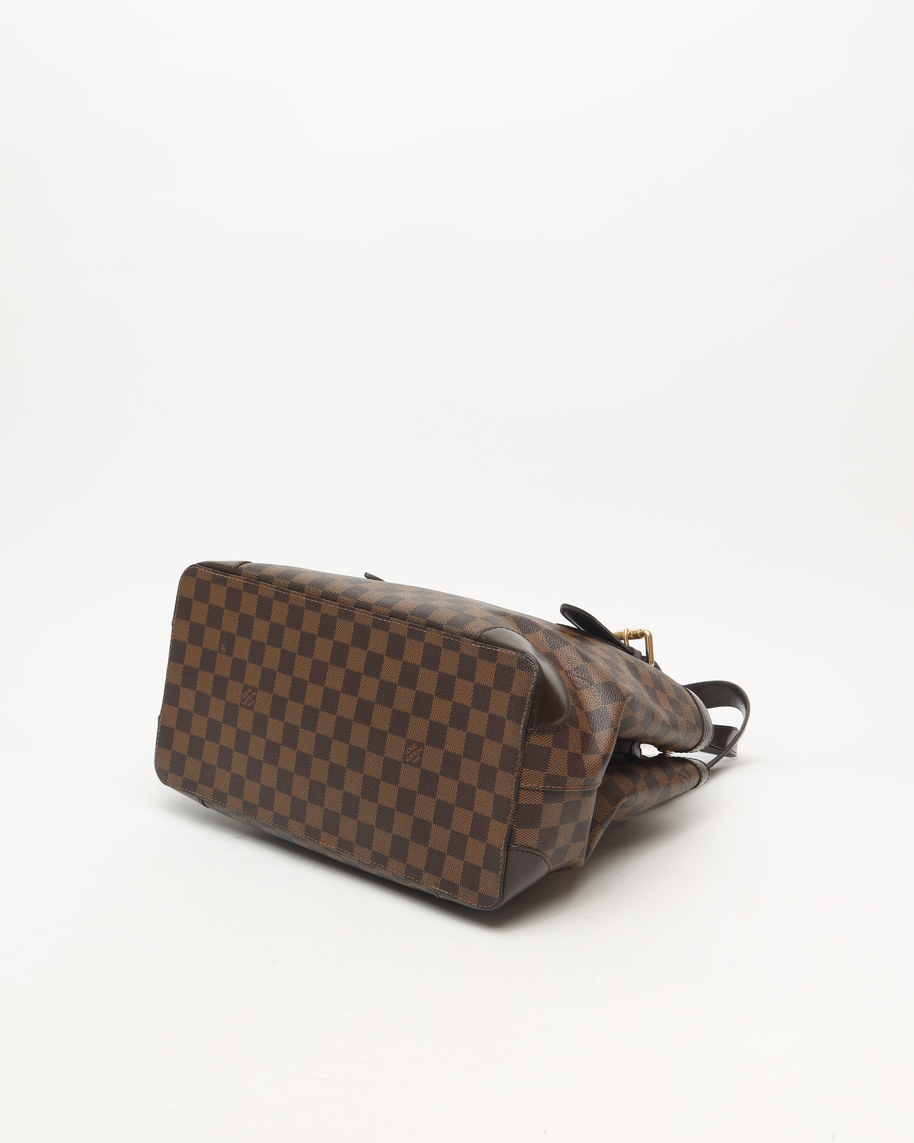 Pre-owned Louis Vuitton Damier Hampstead Mm Tote Bag In Brown